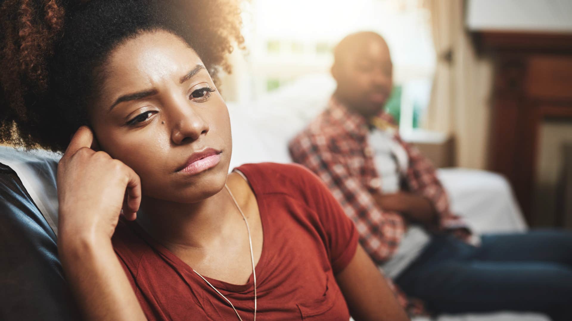 woman feeling triggered by the silent treatment