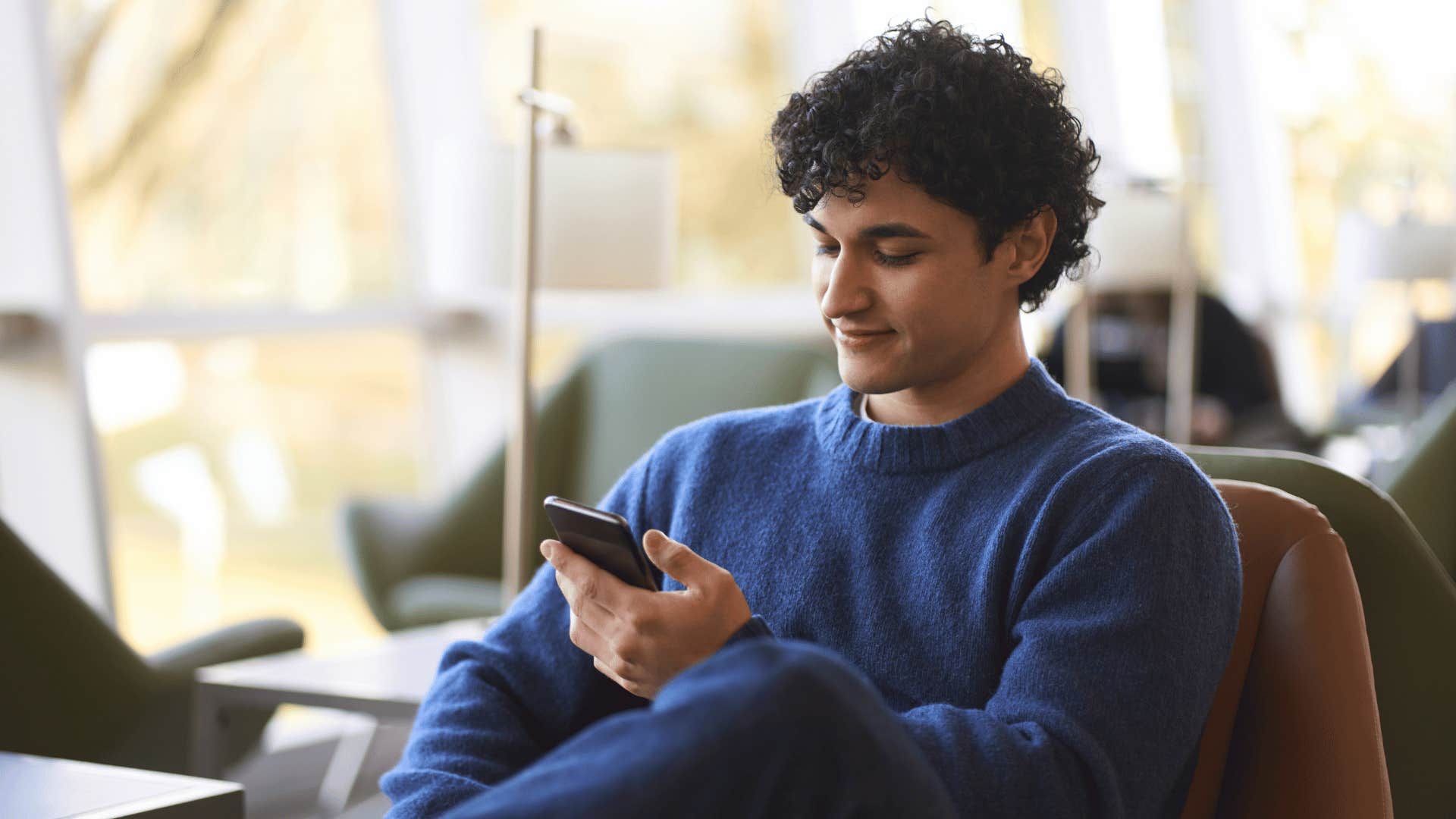 man on his cellphone