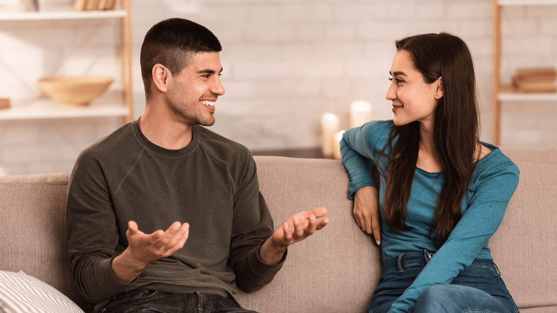 a truly loving husband talking and spending time with his wife