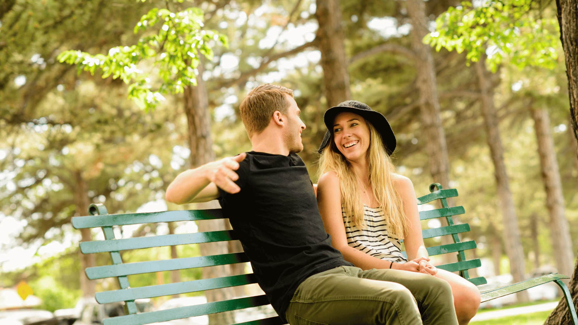 couple smiling at each other