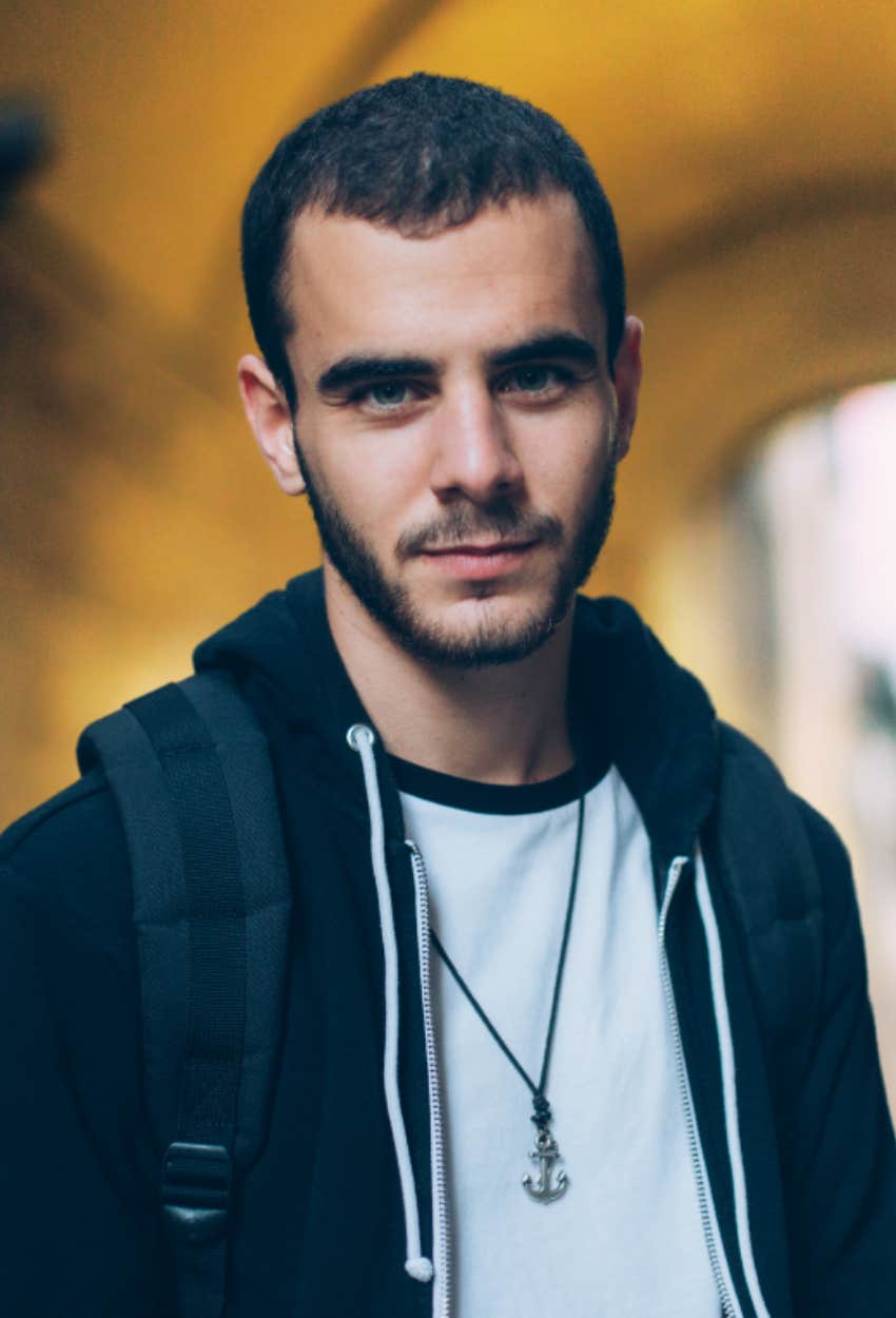 A formerly angry man in a tunnel after being treated with compassion 