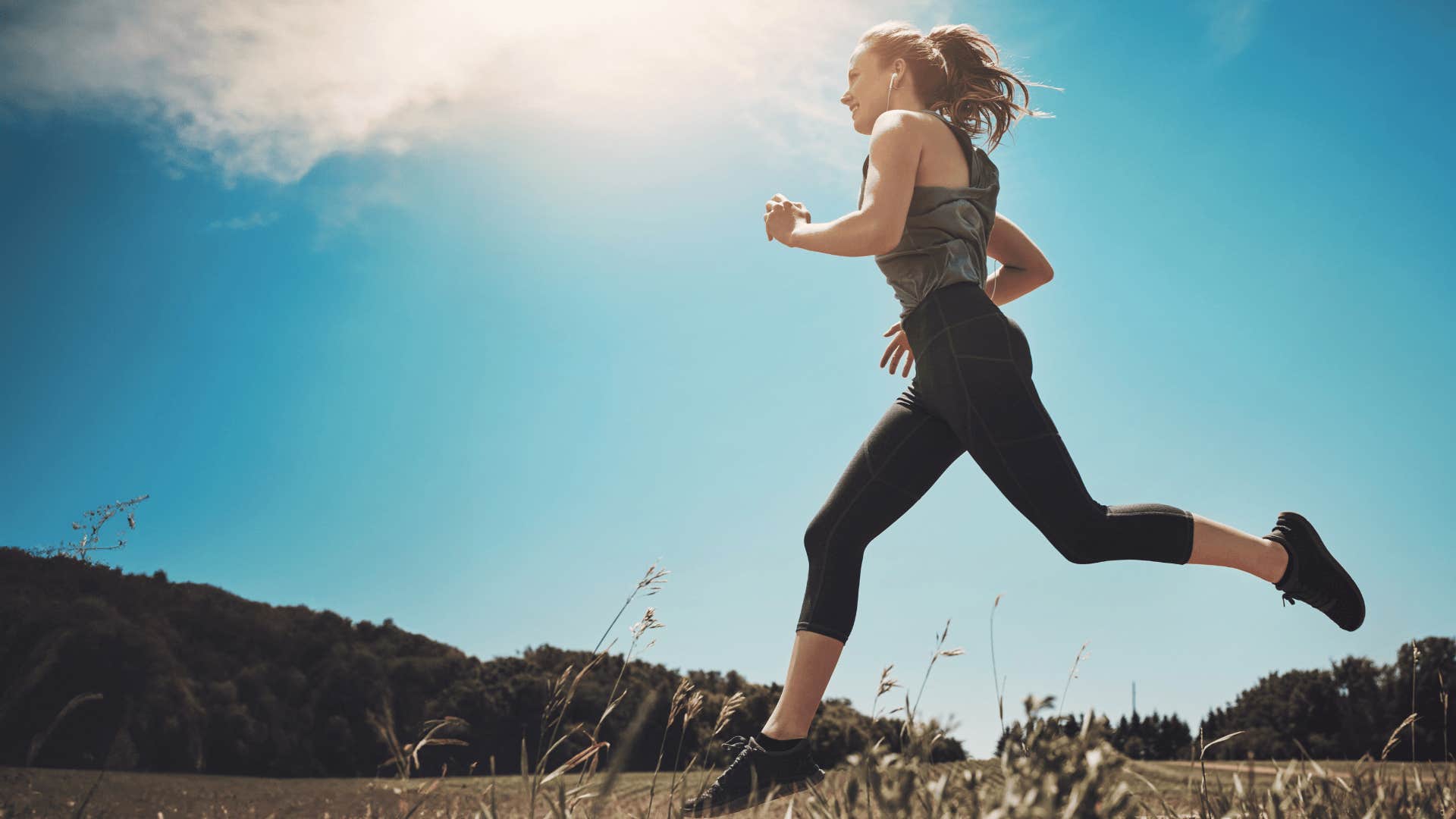 woman going on a run