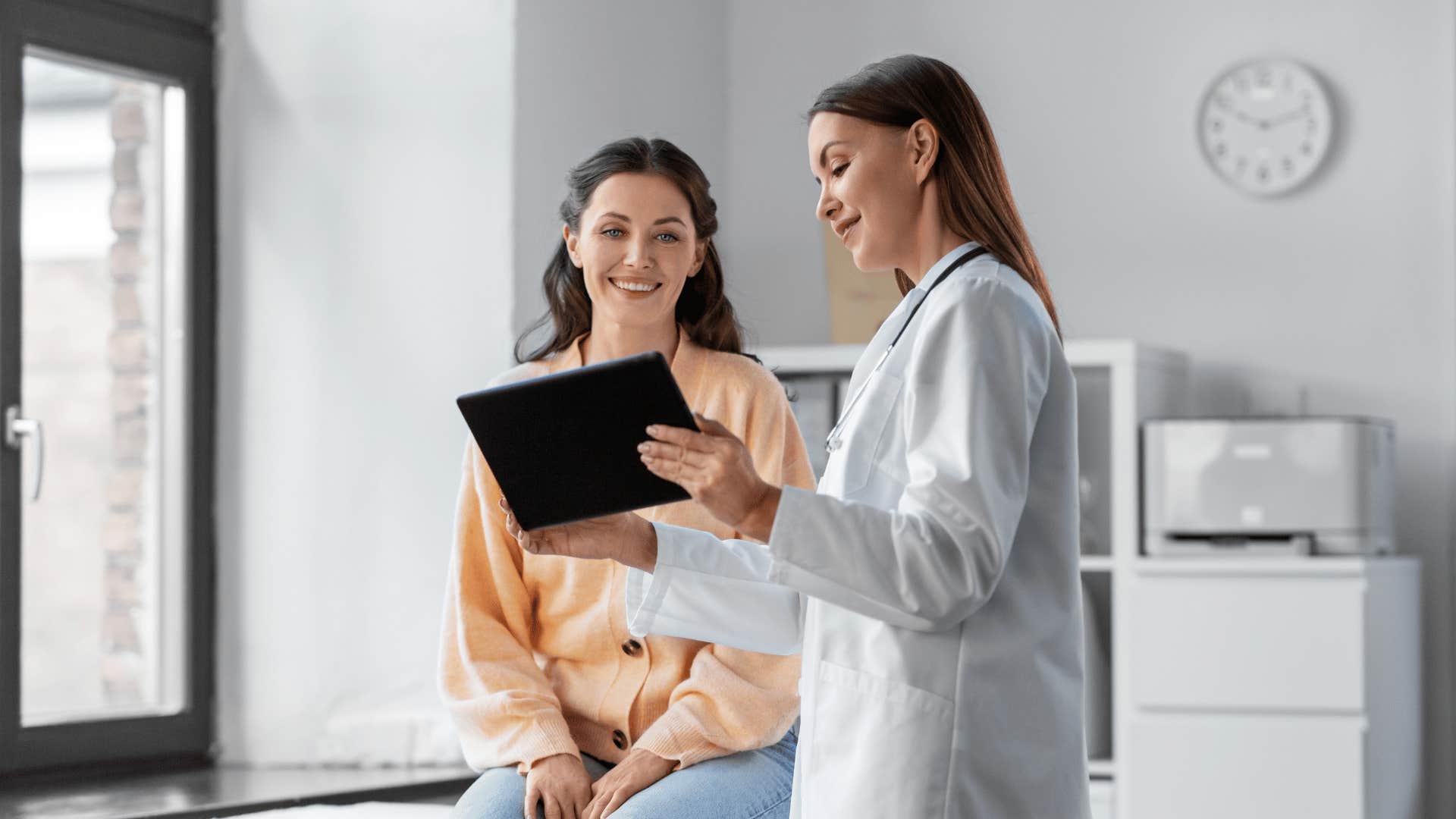 woman at doctor