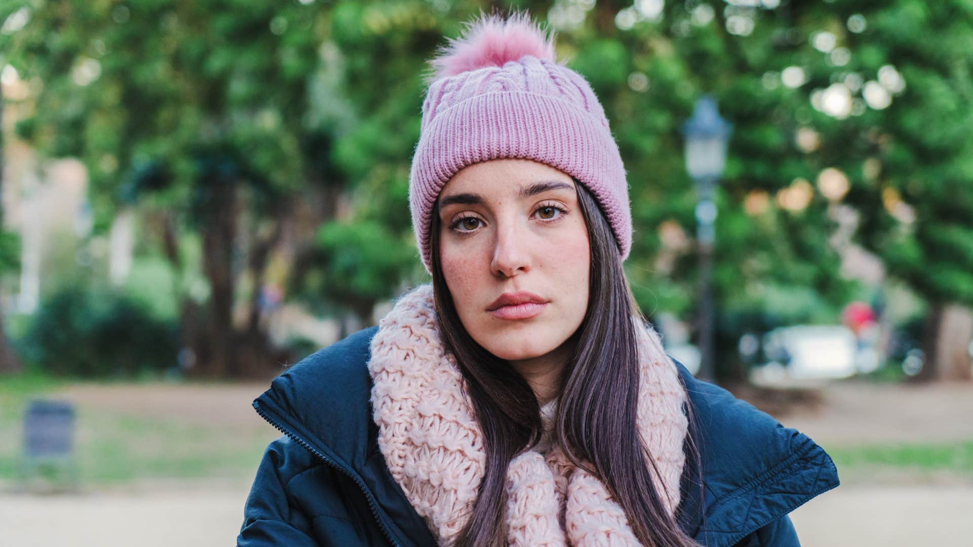 woman staring unsure who she is