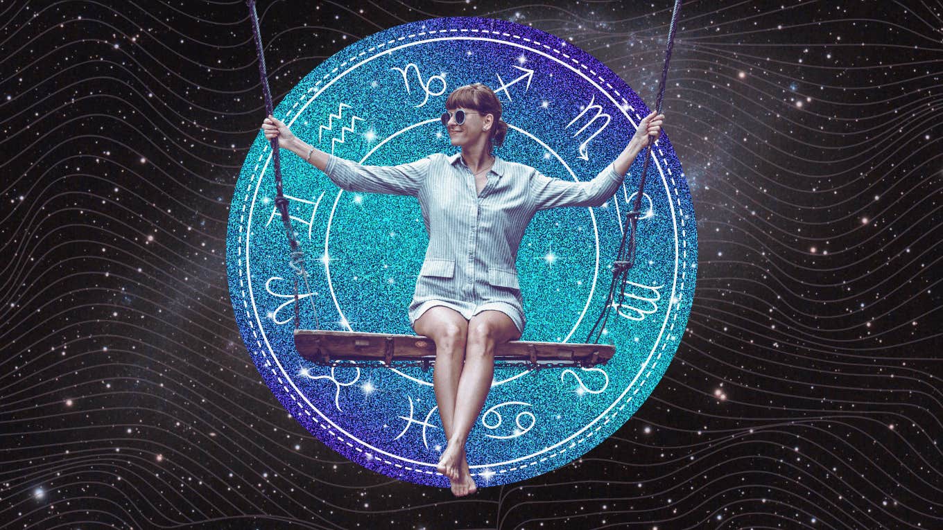 woman swinging zodiac signs weekly horoscope february 17-23, 2025