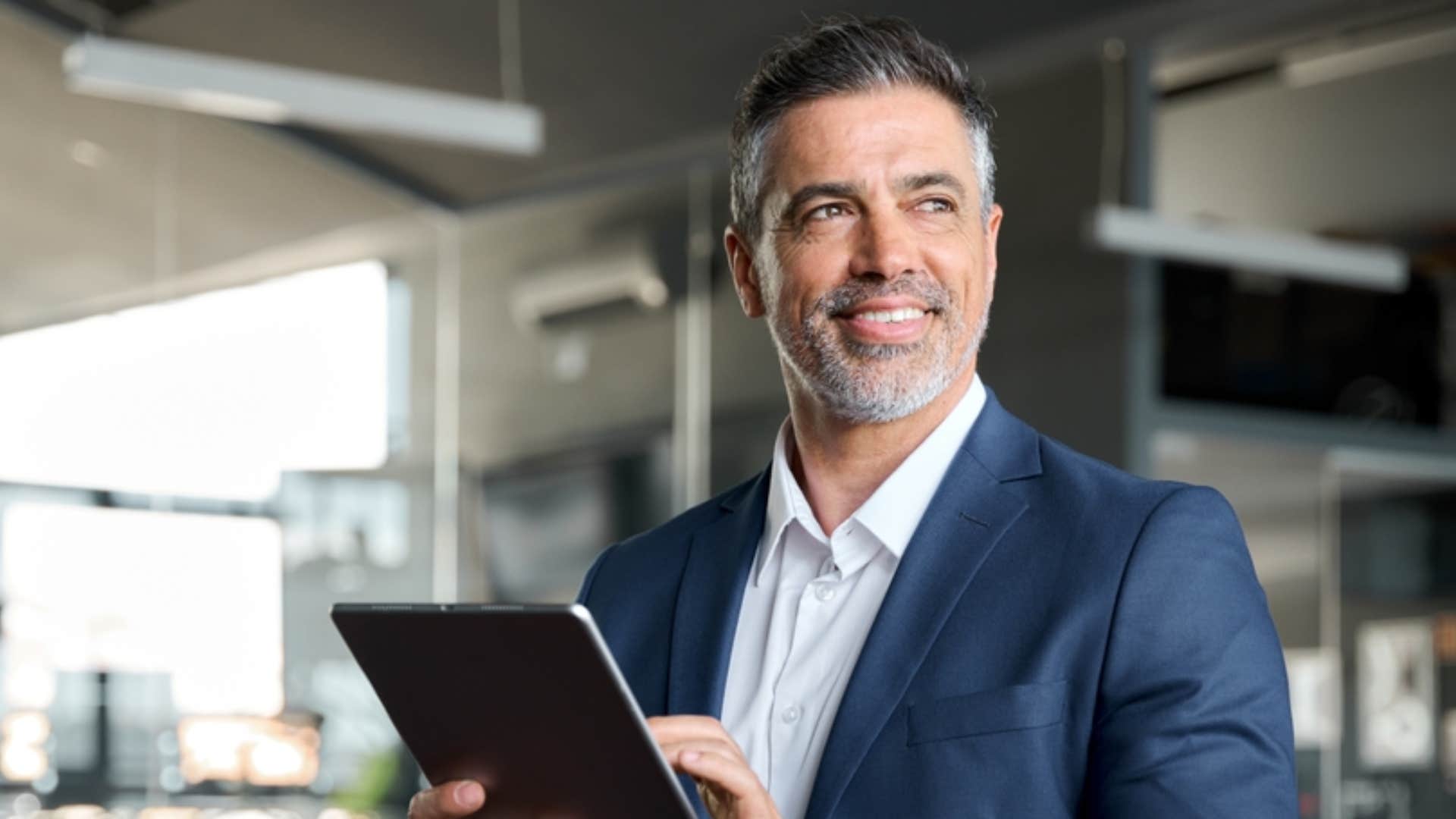 professional businessman smiling