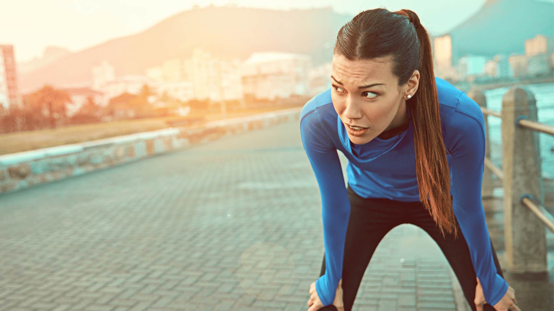 woman not afraid of failing in a race