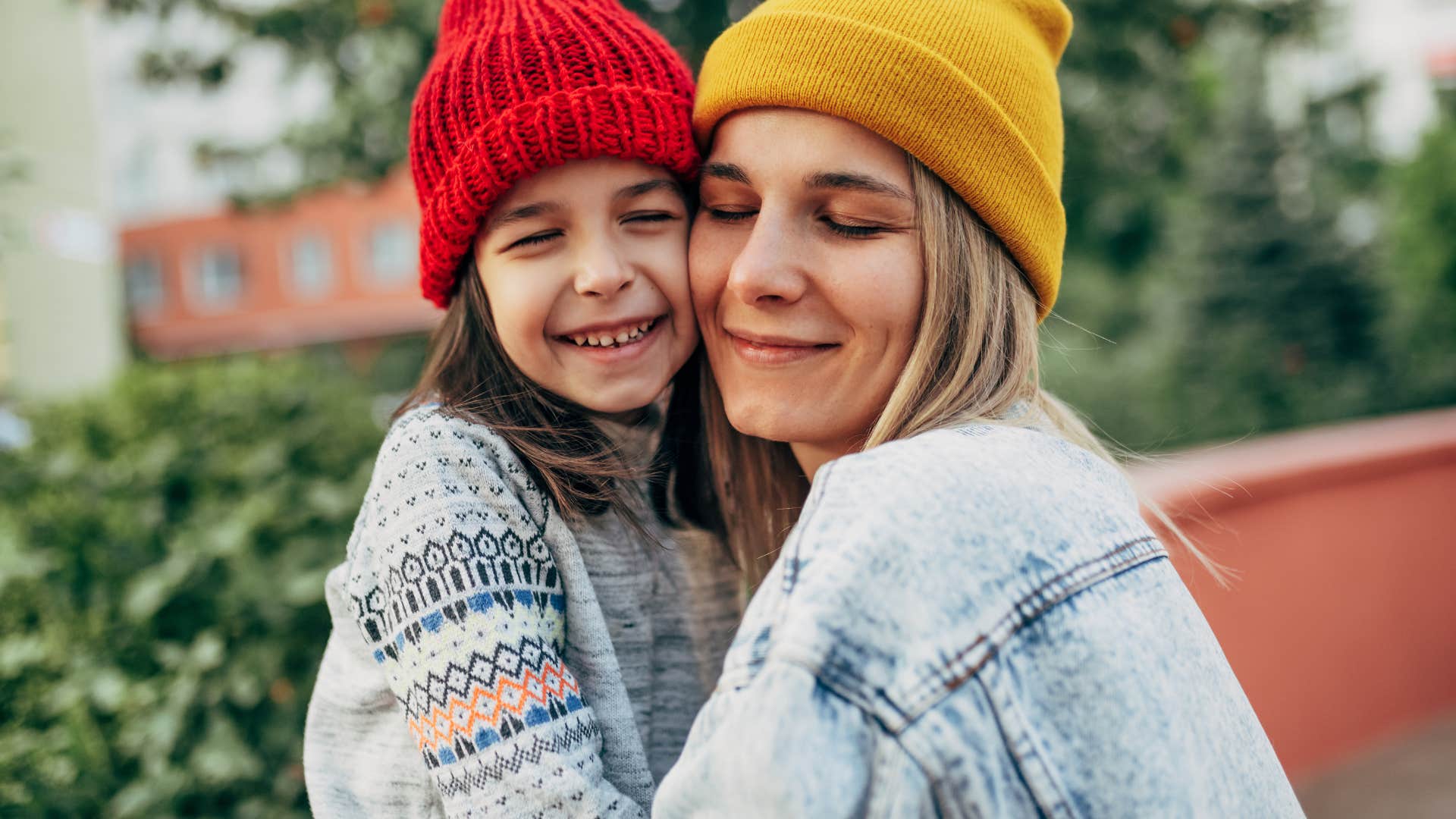 mom telling girl You’re the smartest kid in school