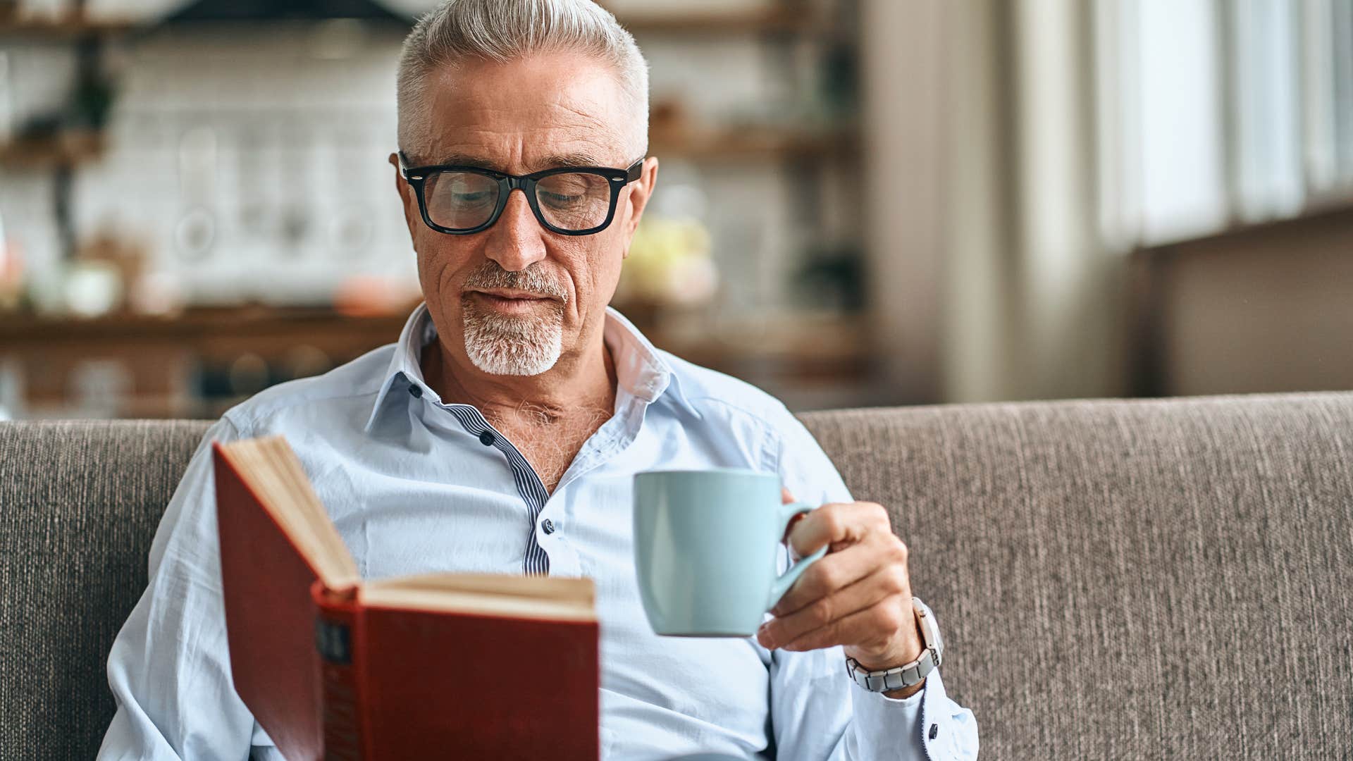 Older man not spending time with toxic people