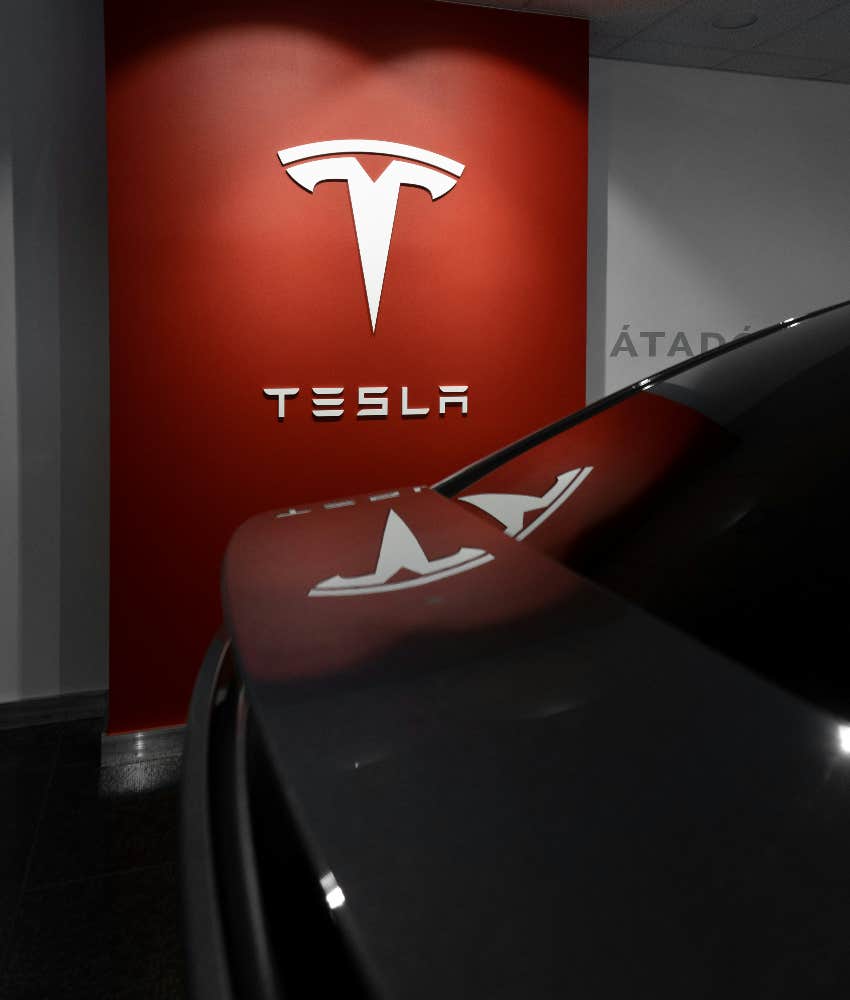 burning tesla dealership doing more harm