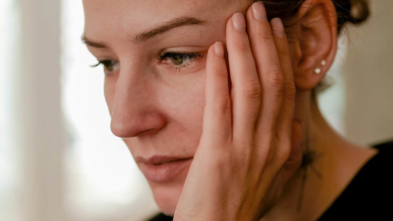 Woman experiences burnout.