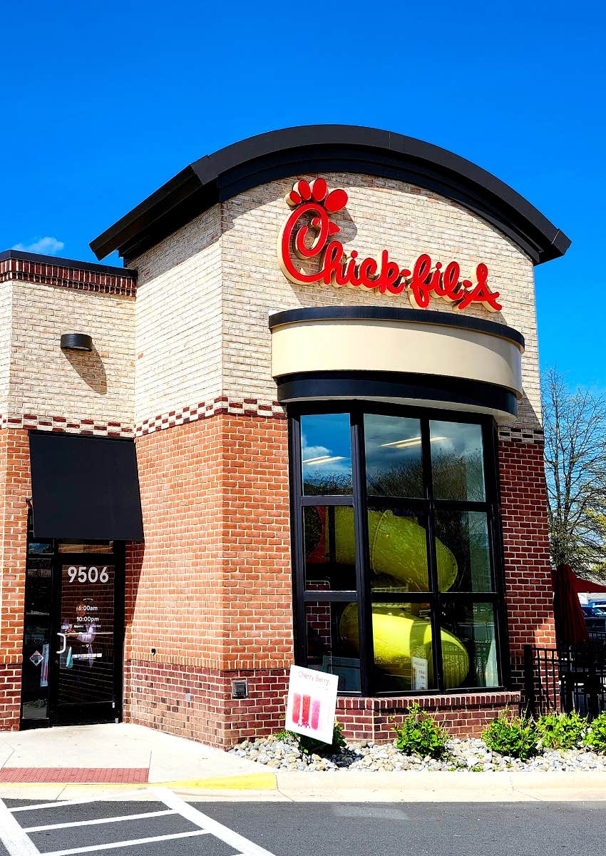 exterior of Chick-fil-A restaurant