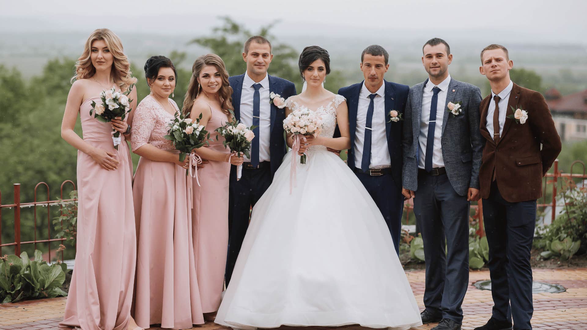 Traditionally gendered wedding party