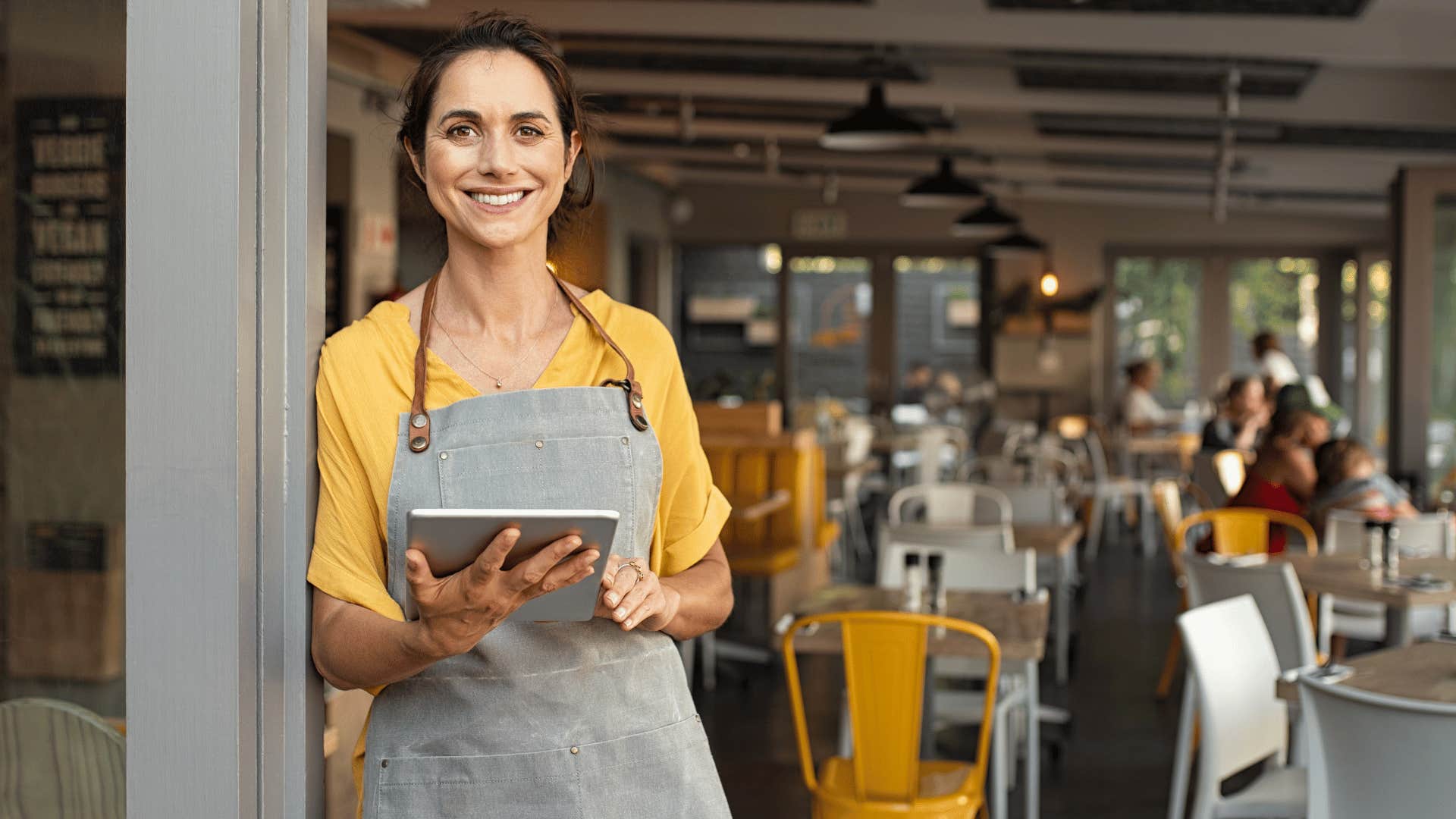 local business owner smiling