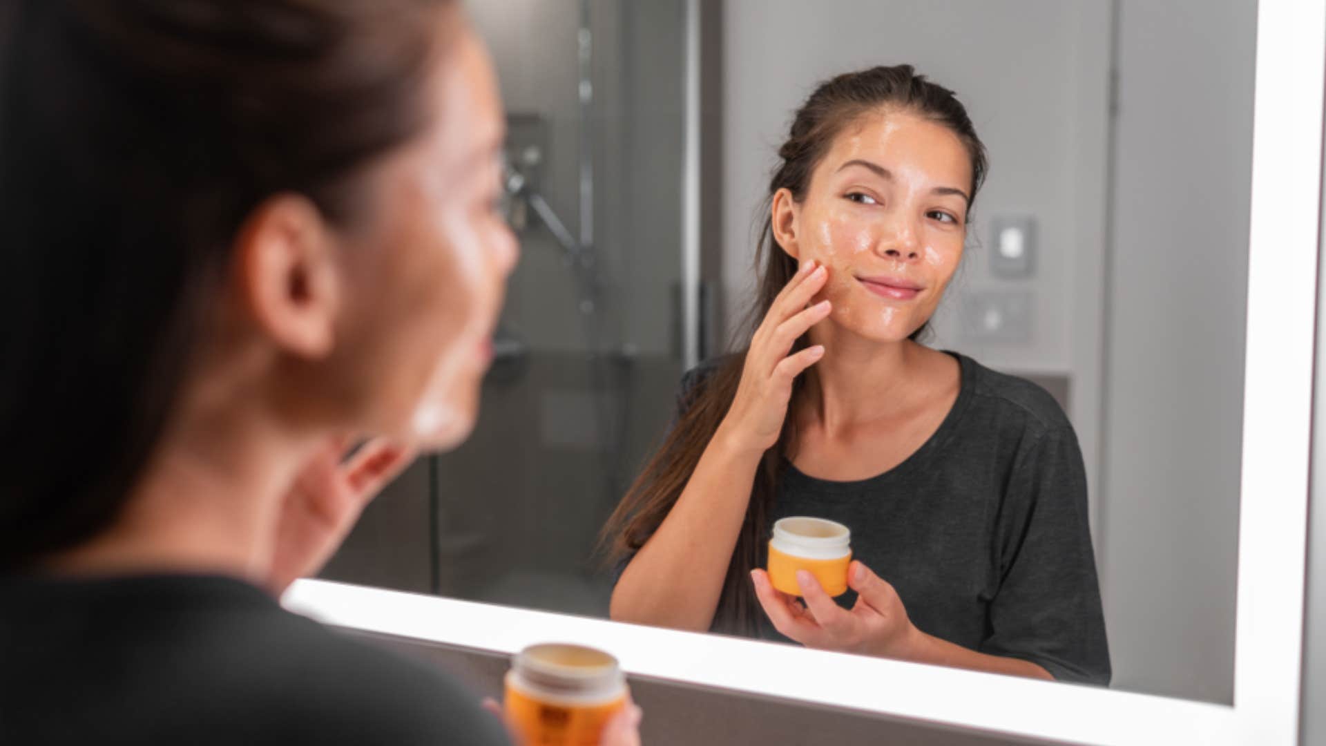 millennial woman doing self-care