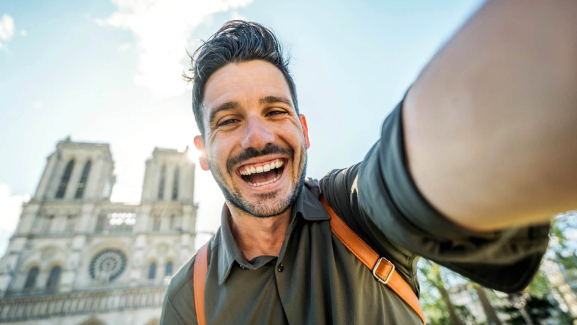 man having traveling experience 