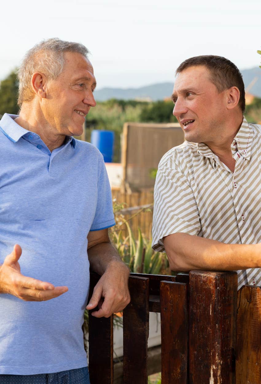 Neighbors chatting