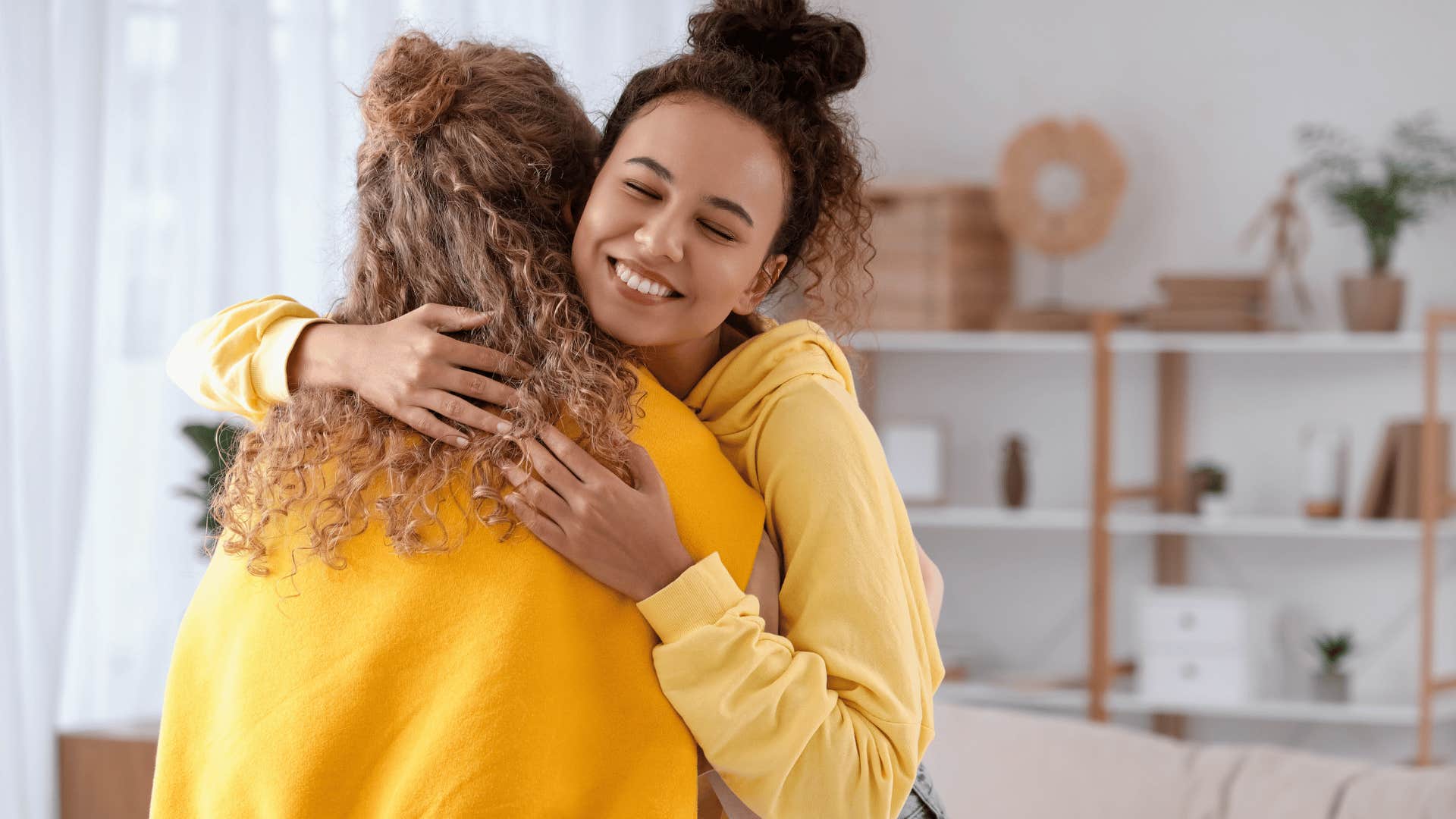 friends hugging