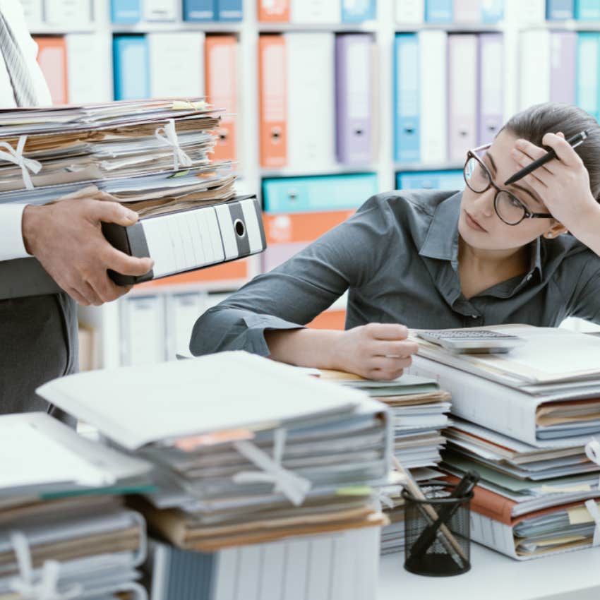 overworked employee signs being underpaid