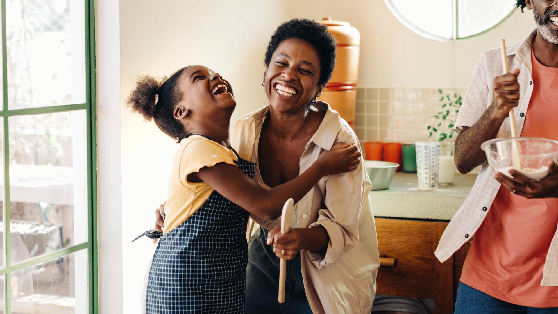 Happy mother and child have genuine connection