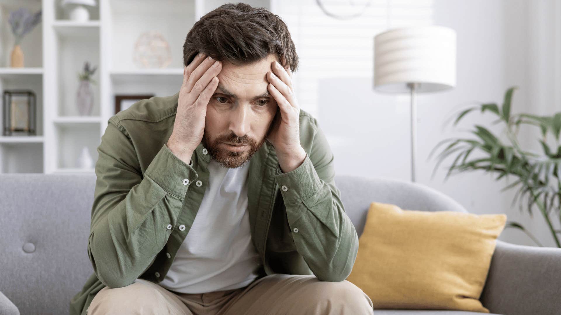 man isolating himself because he's emotionally exhausted