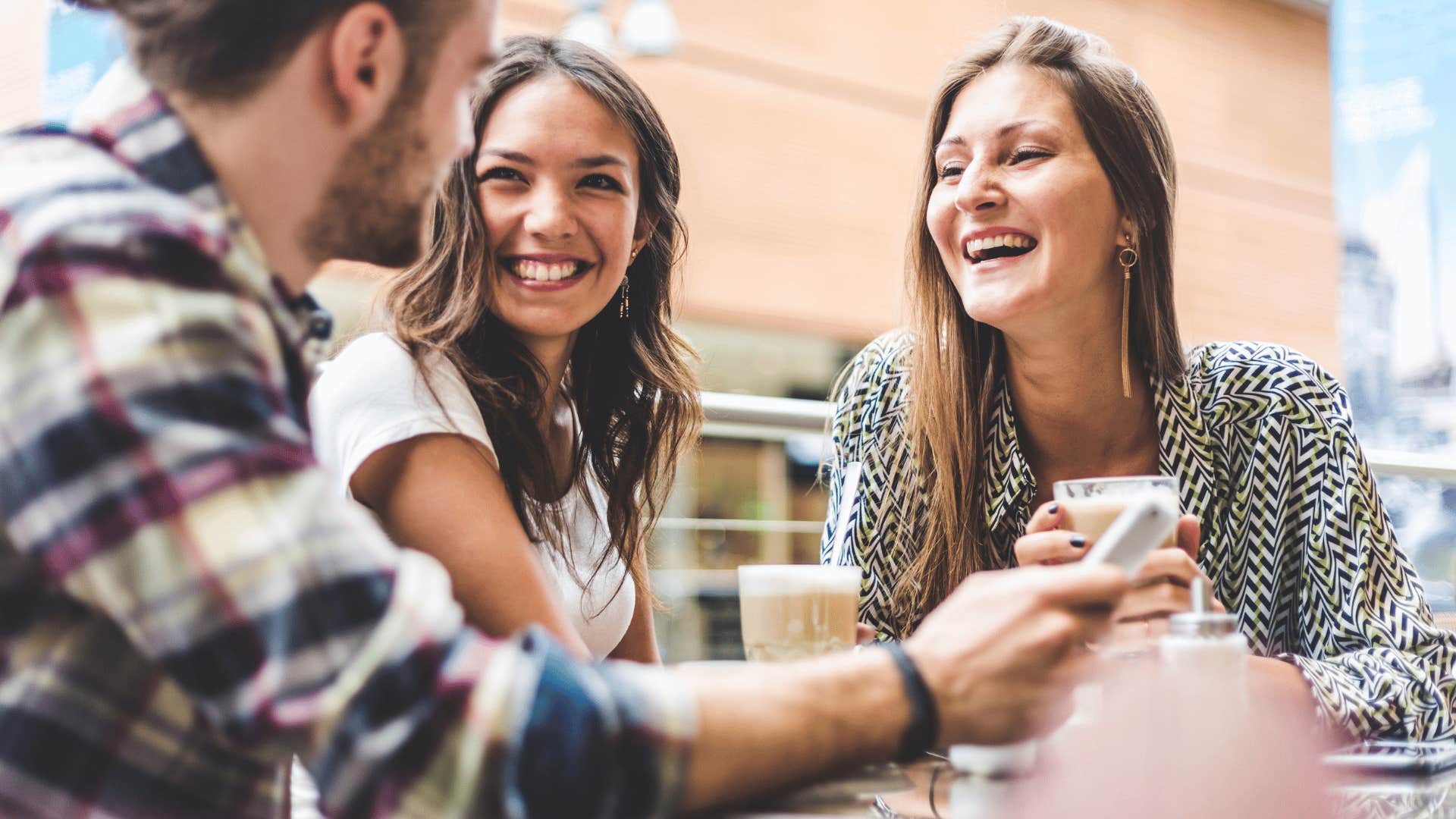 group of friends laughing