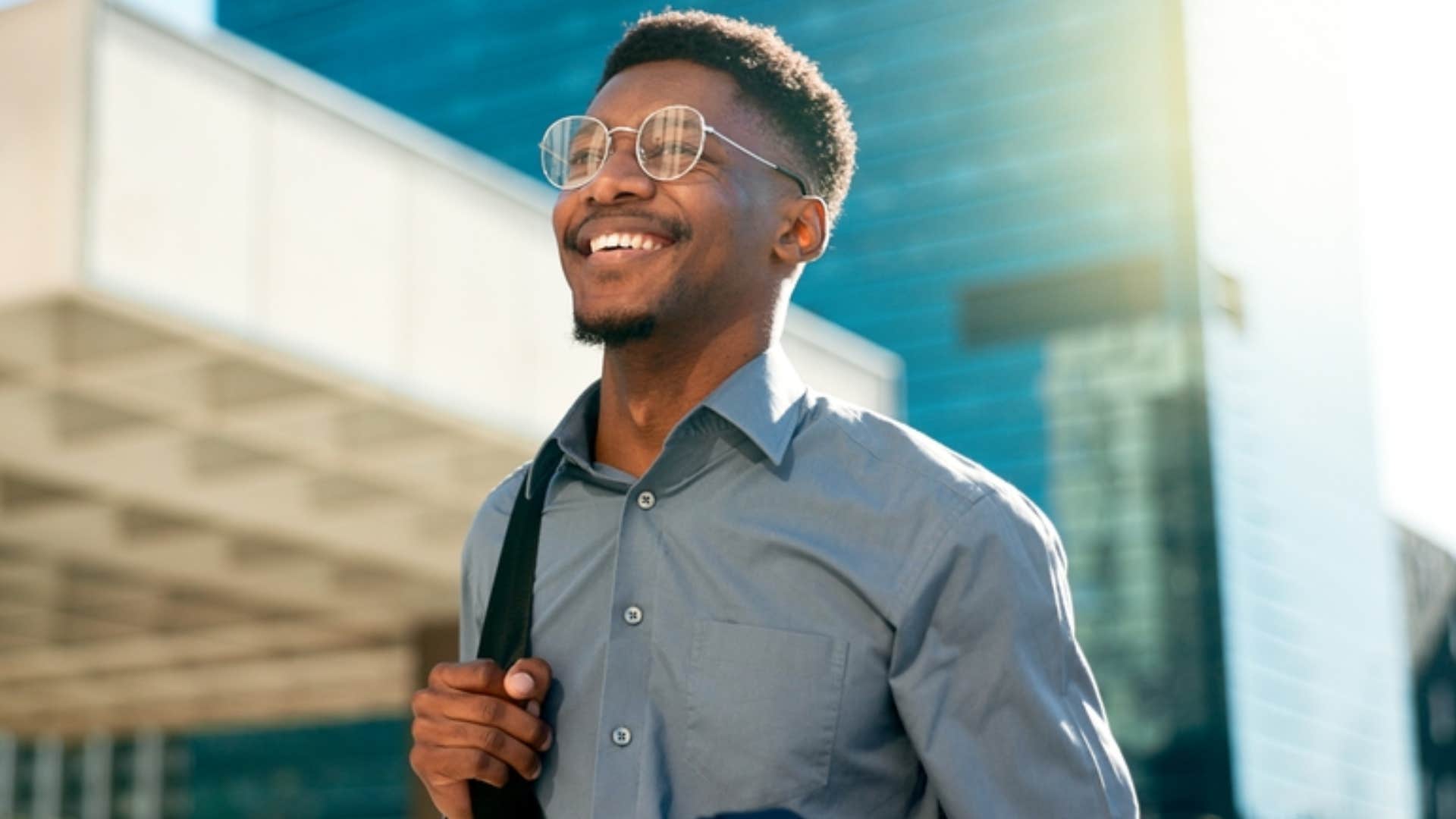 man looking ahead to face challenges