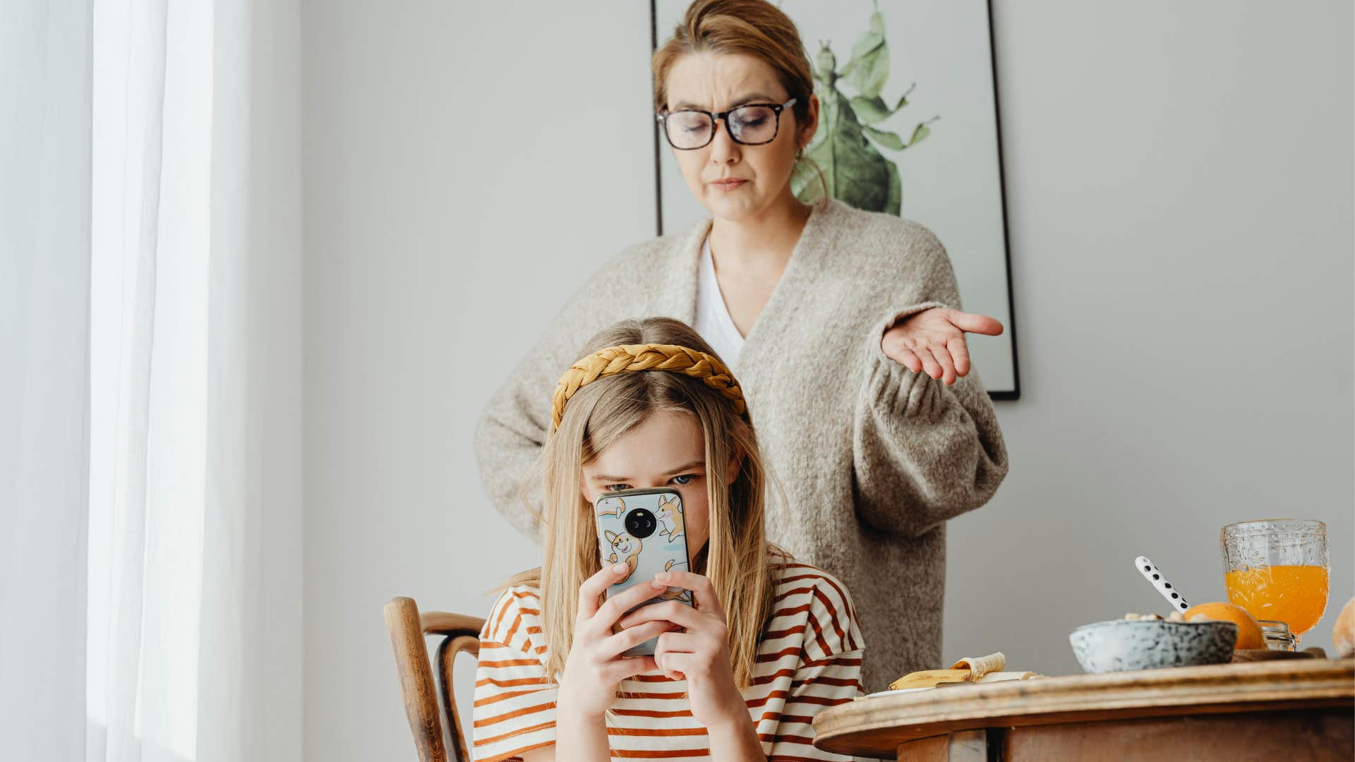 mother tells her daughter to not upset anyone