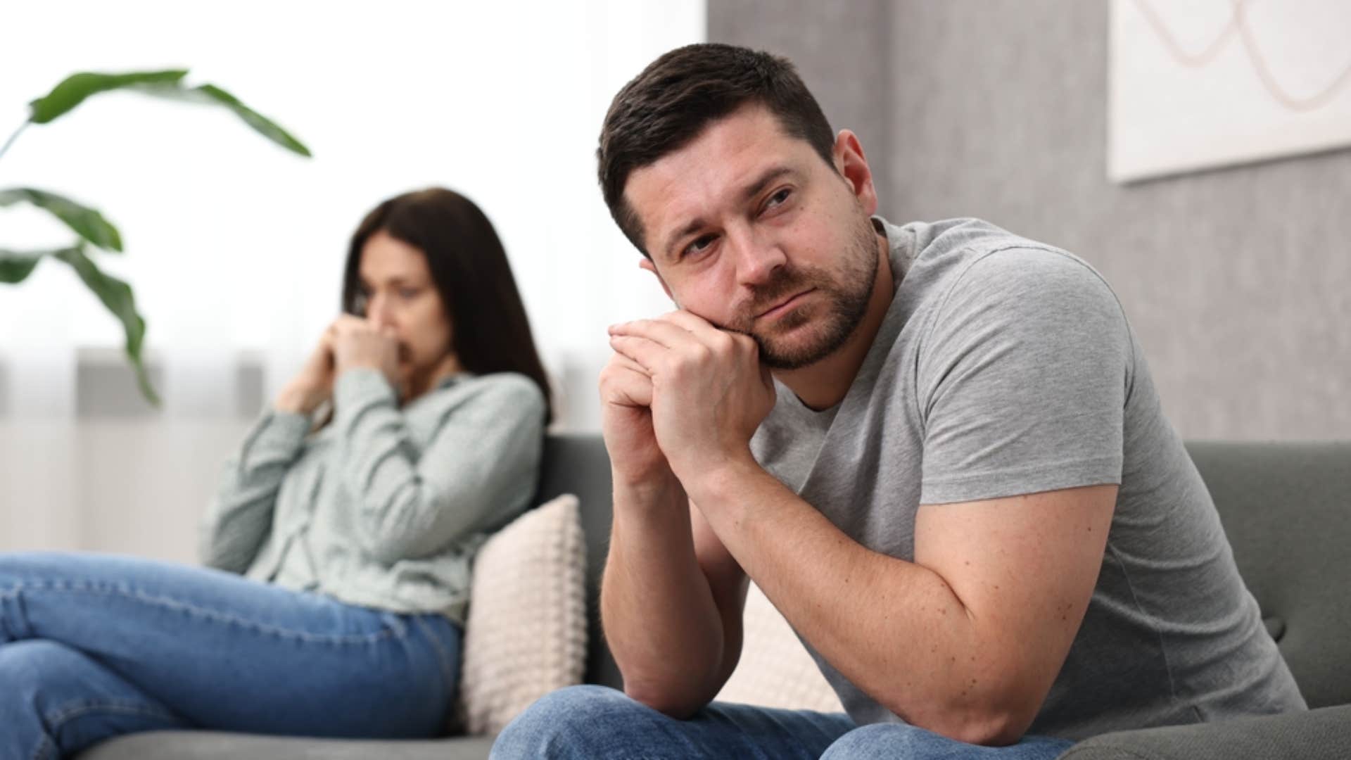 woman telling man no one likes him