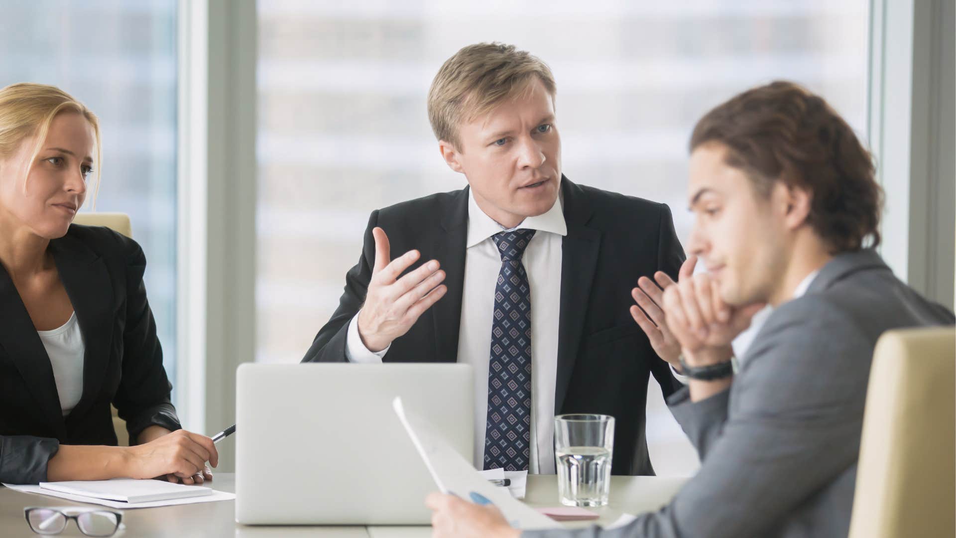 man tells his coworker that he is out of his element