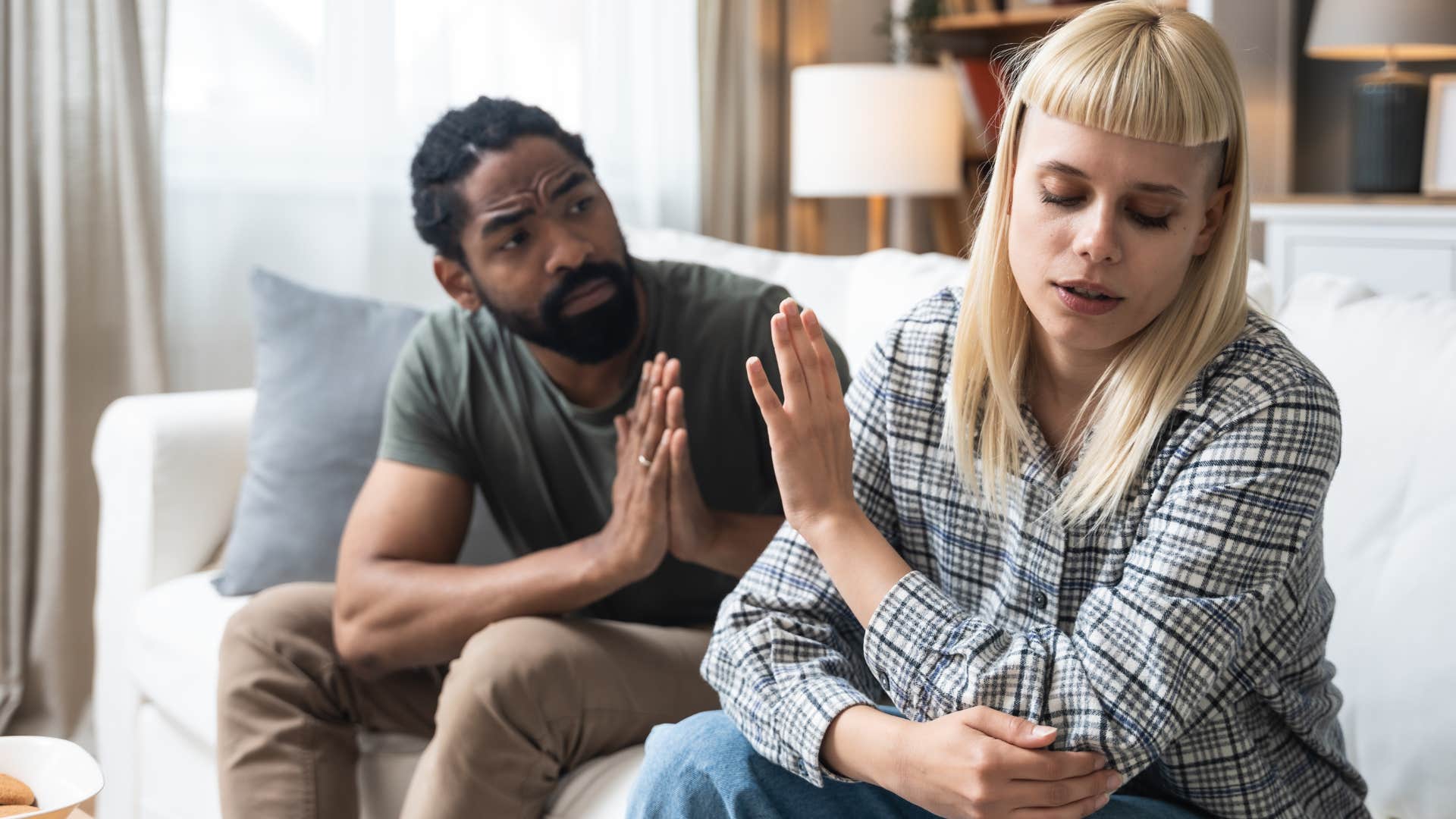 man who wasn't raised right telling woman she owes him