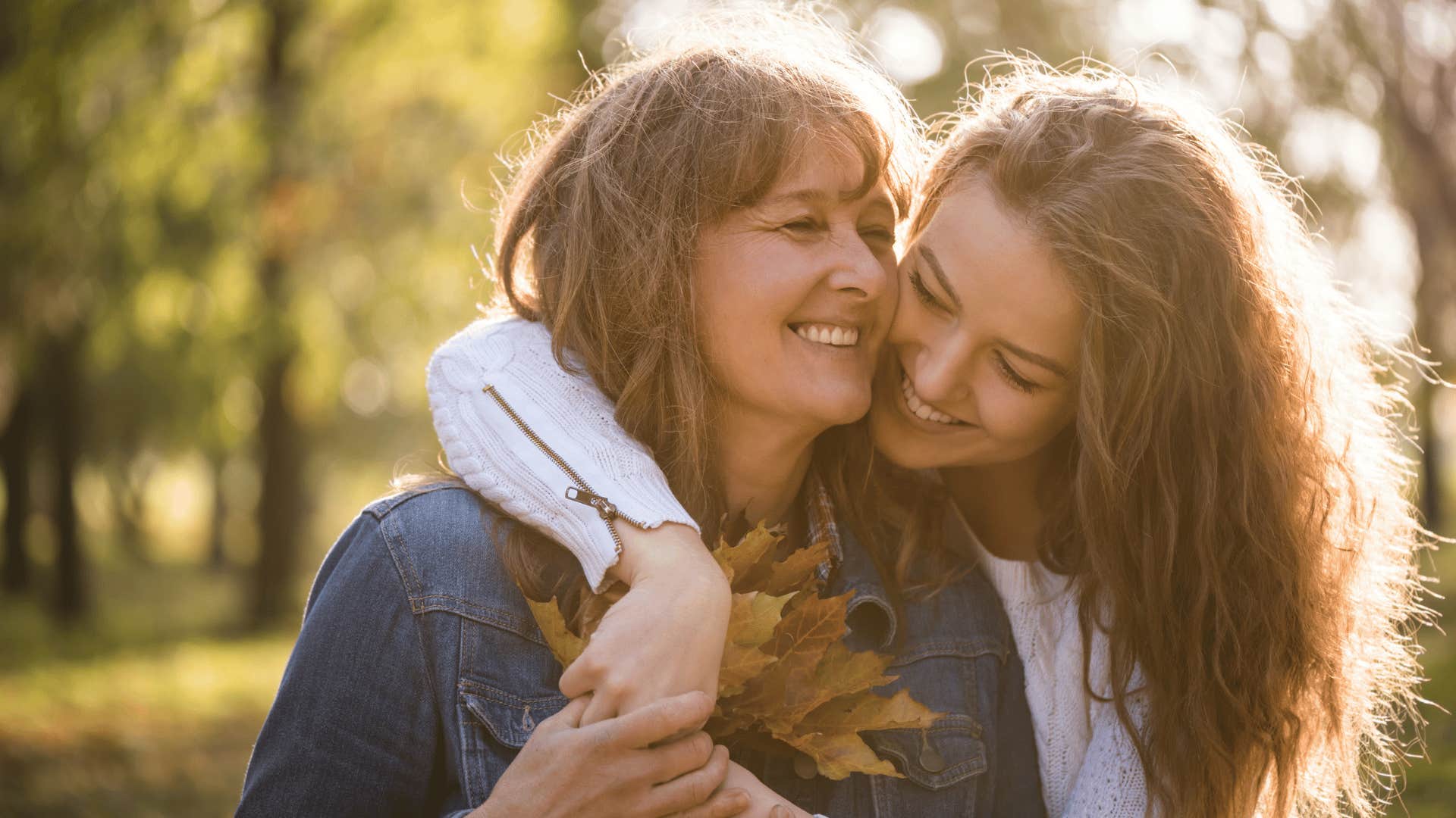 mom encouraging her daughter to take care of her mental health