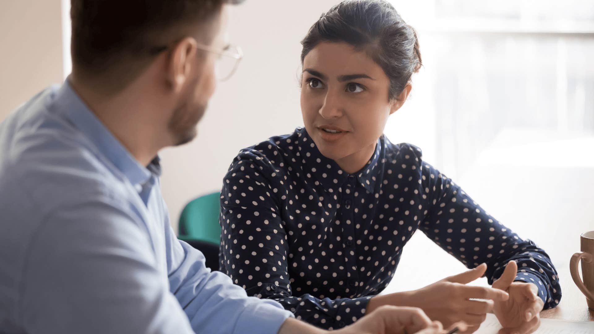 gen z worker laying out her boundaries to employer