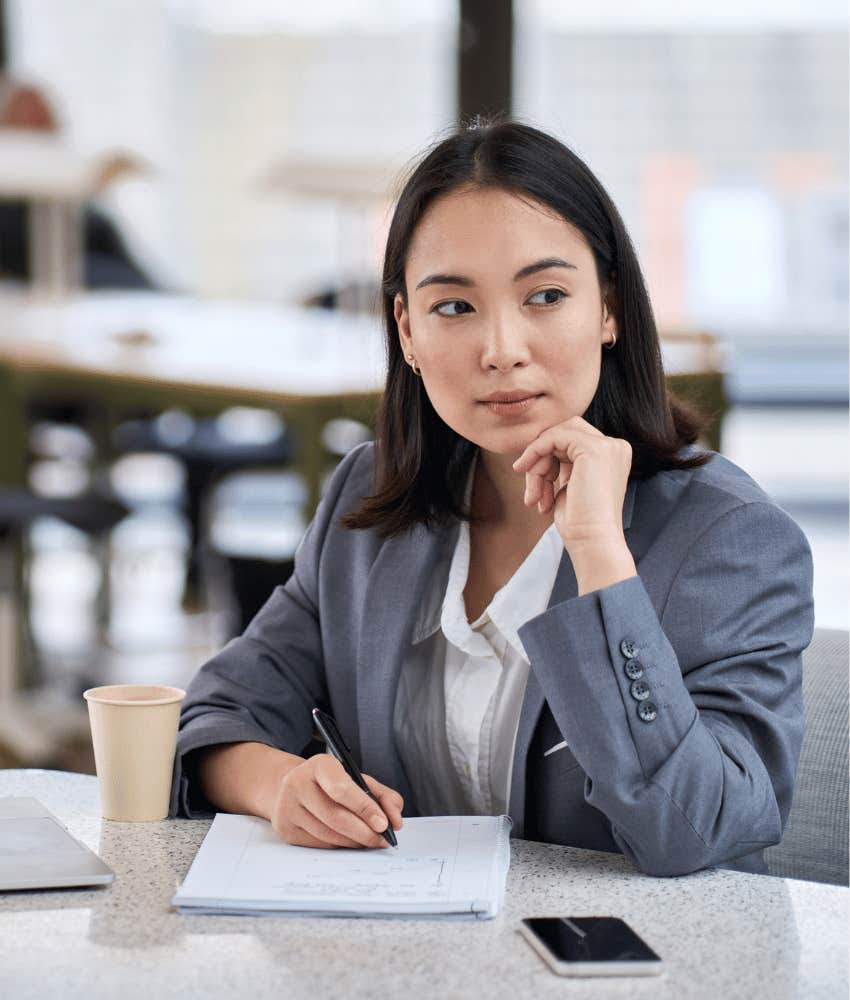 Career woman thinks about getting back with ex