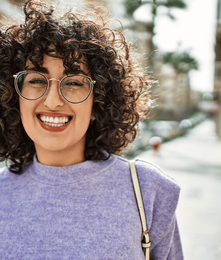 Happy woman is ready to get back together with ex