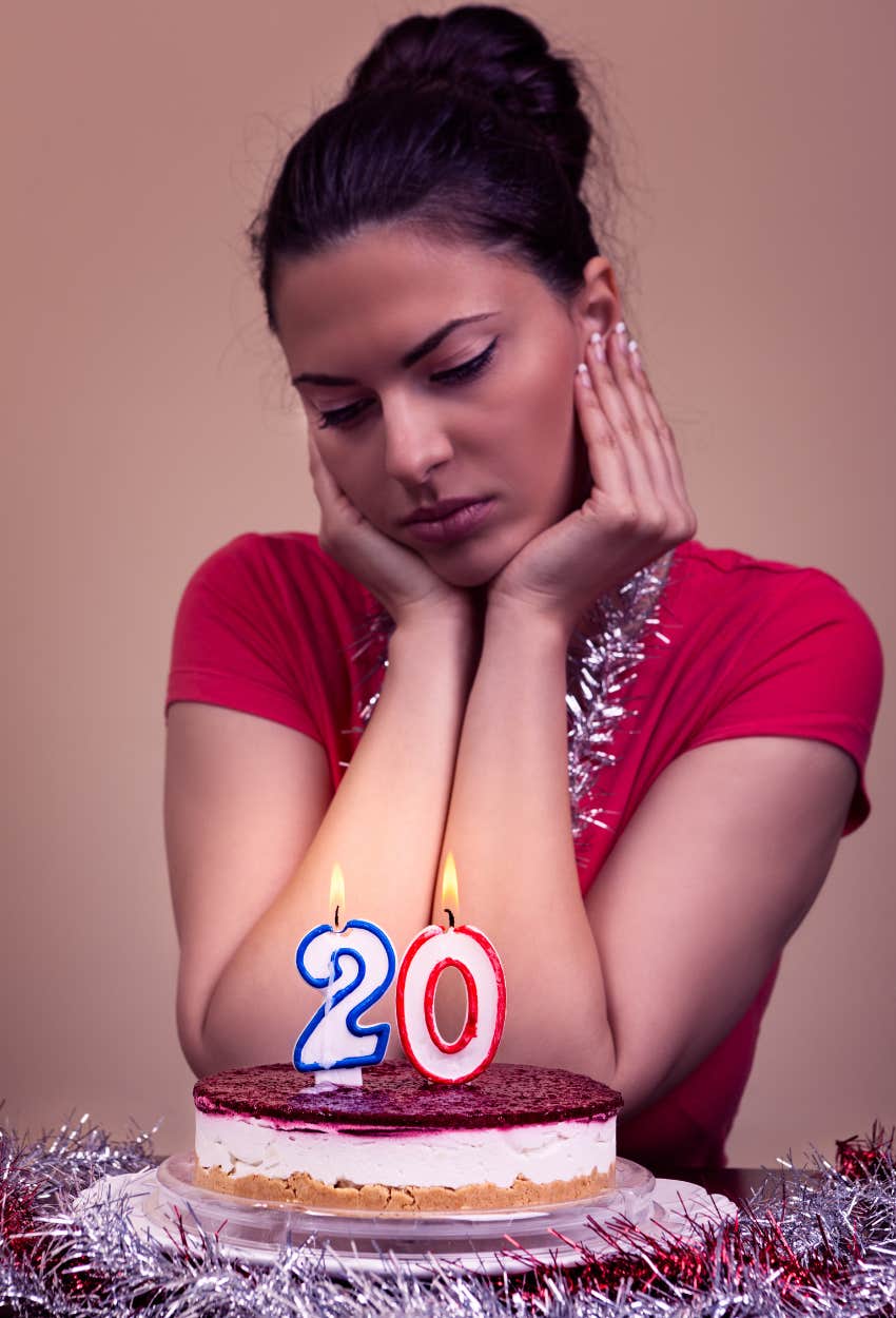 woman sad that she didn't hear from her ex on her birthday