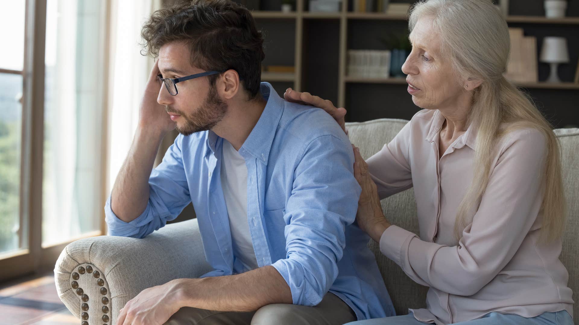 narcissistic mom gaslighting her son