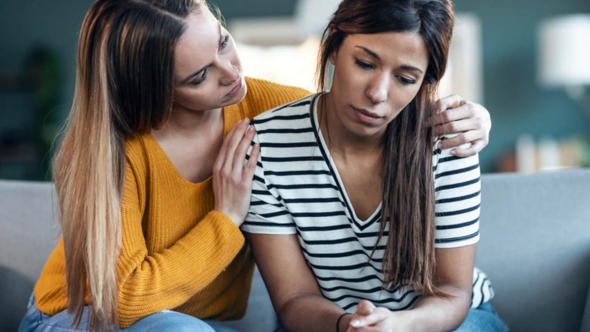 woman being empathetic with friend