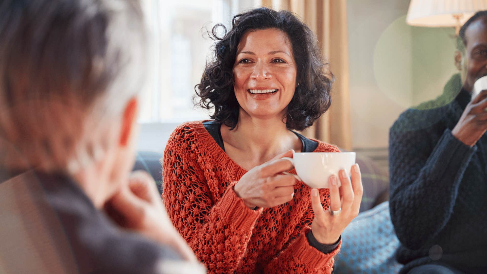 woman with unspoken mutual attraction giving a man special attention