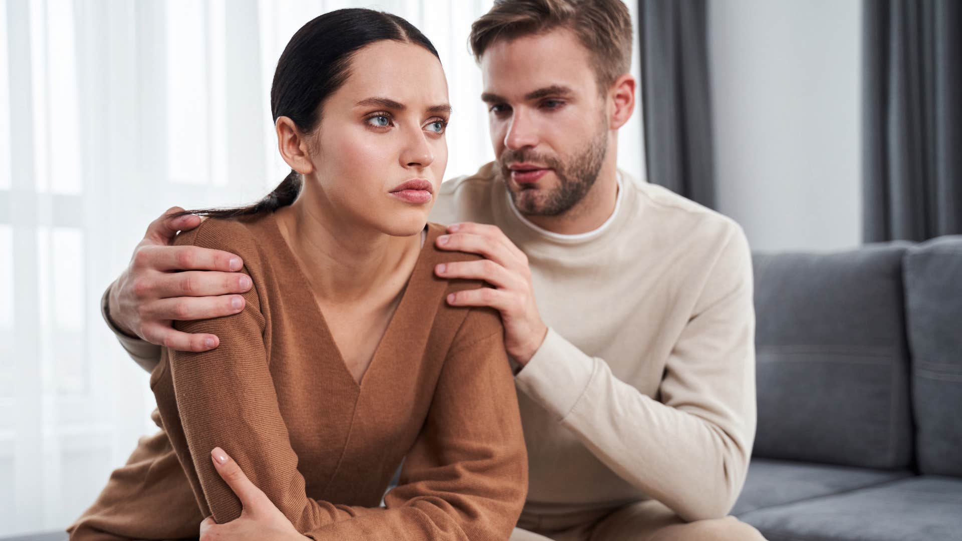 emotionally drained woman checked out of relationship