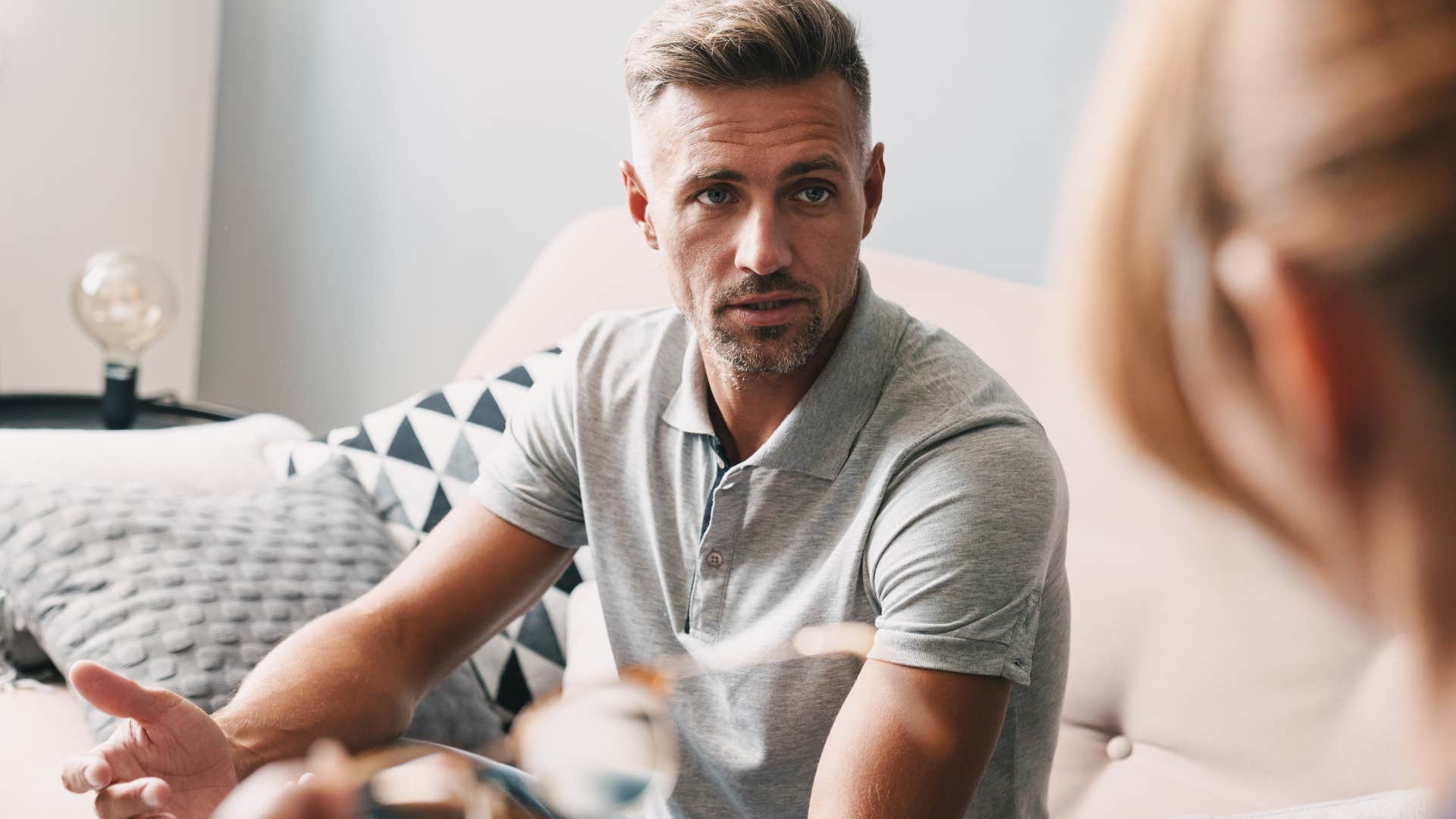 man arguing about not being available to manipulative people