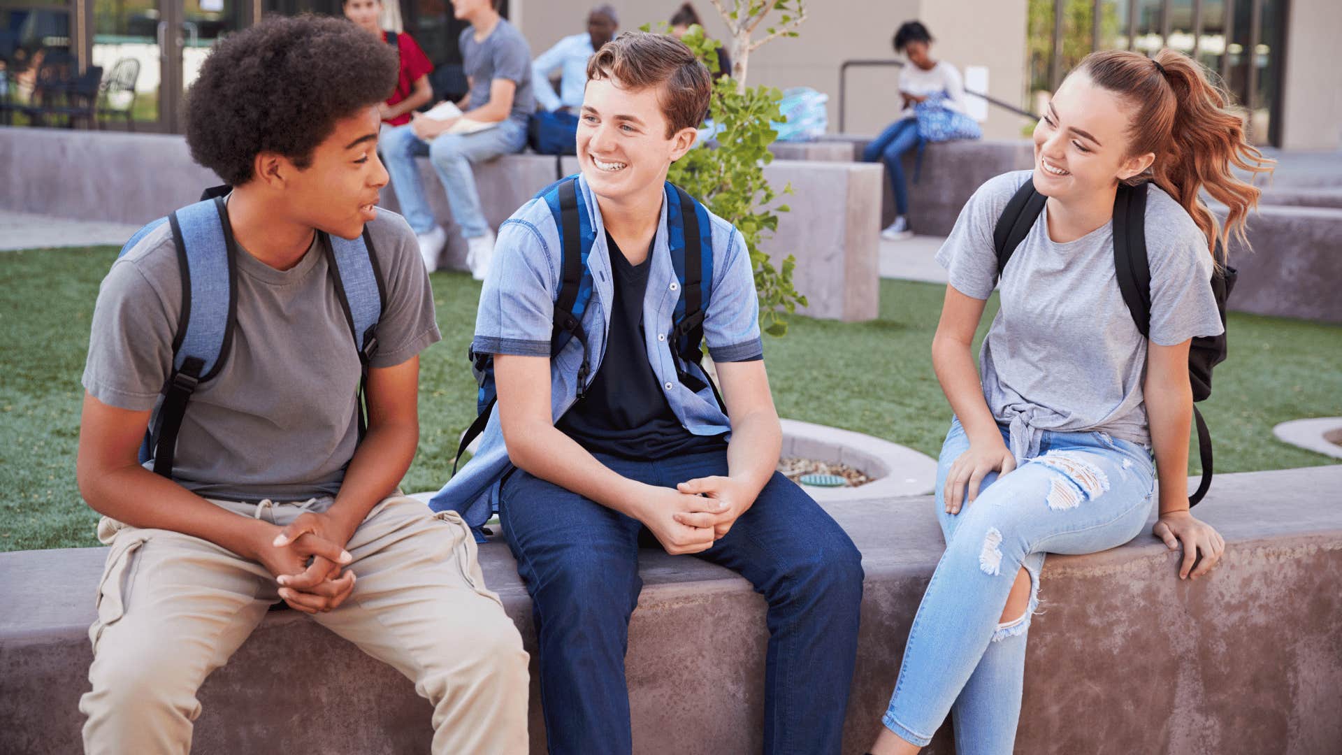 Three teens talk to network and develop relationships