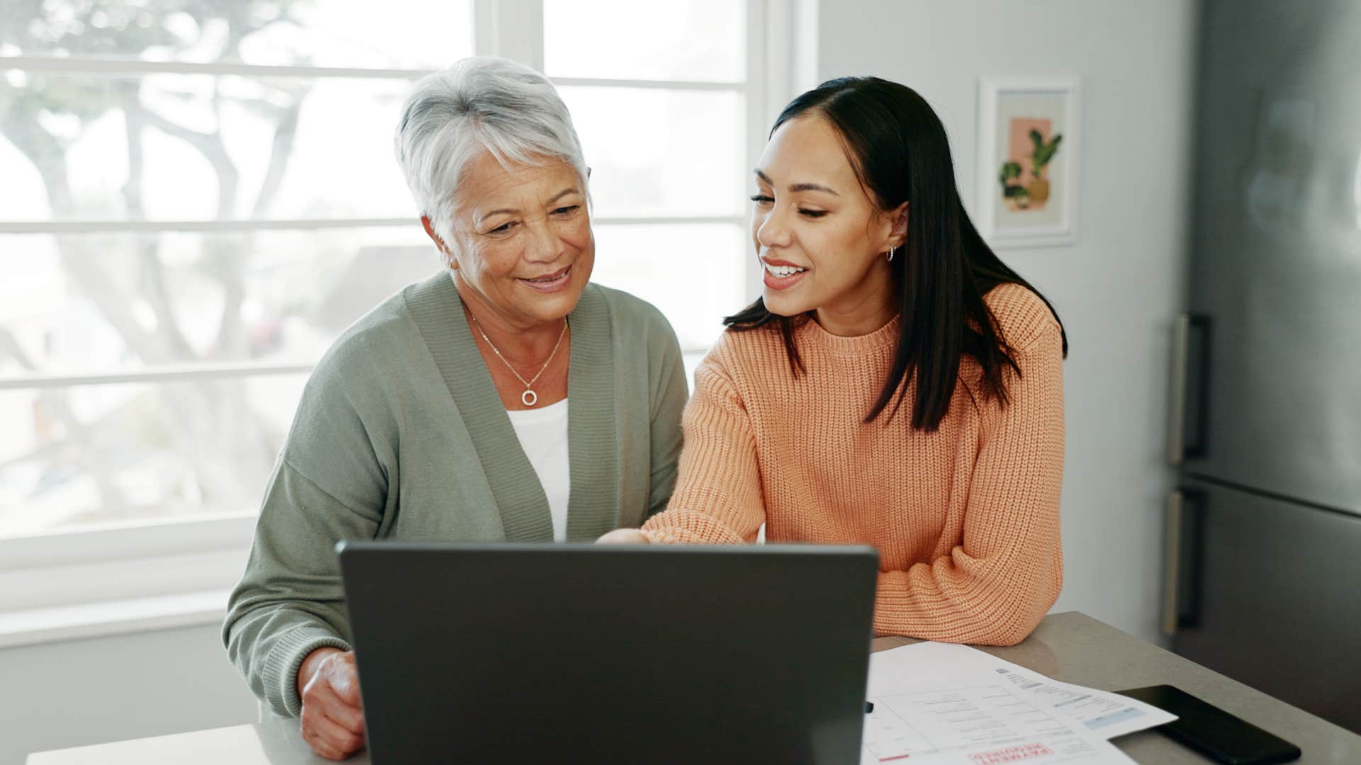 Gen Z woman relying on her mom for financial support