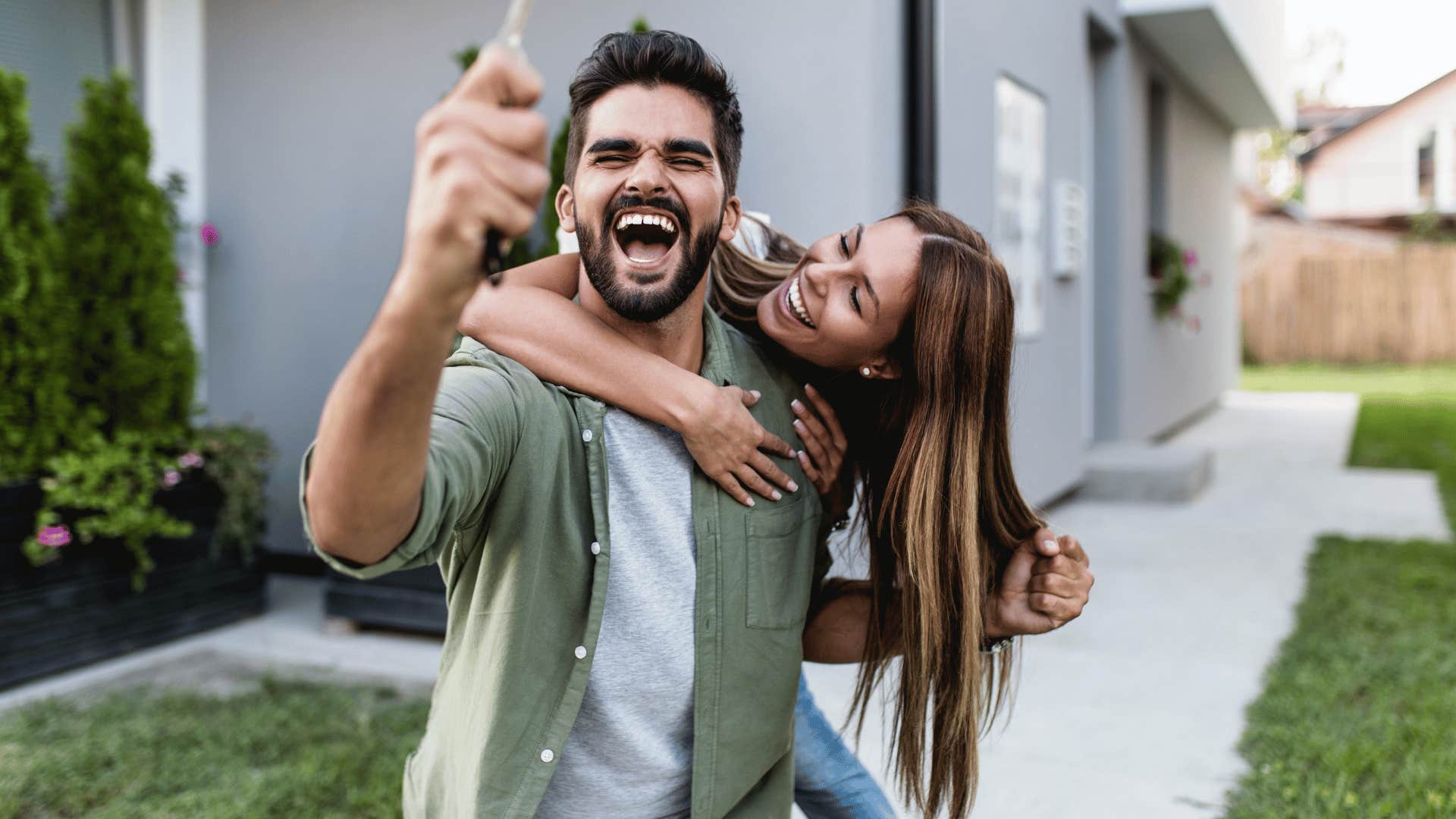 Gen Z couple buying a home