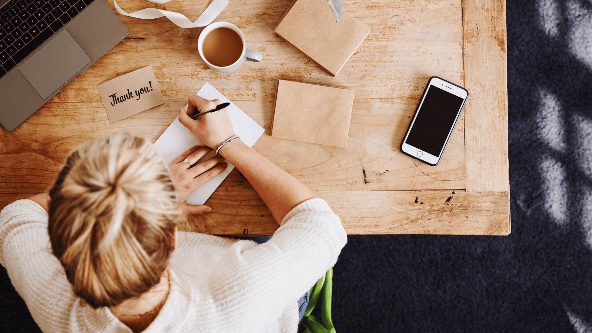 Gen Z woman who thinks sending thank you notes is beneath her