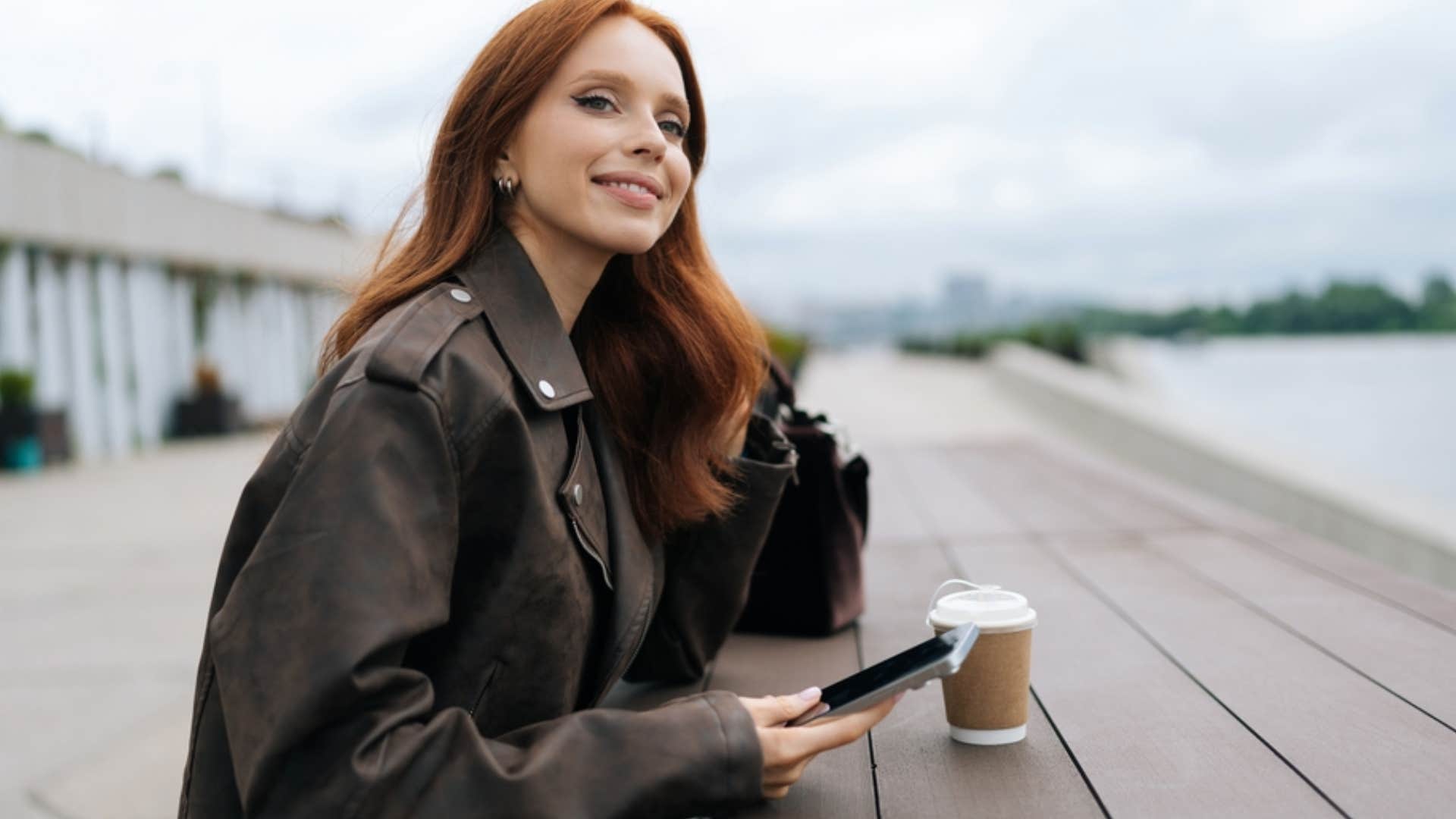 woman enjoying a day off