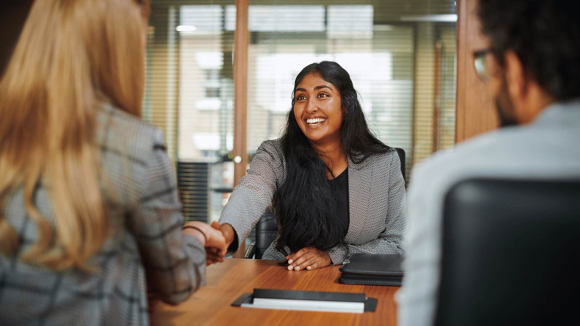 Gen Z woman on interview because she is job hopping