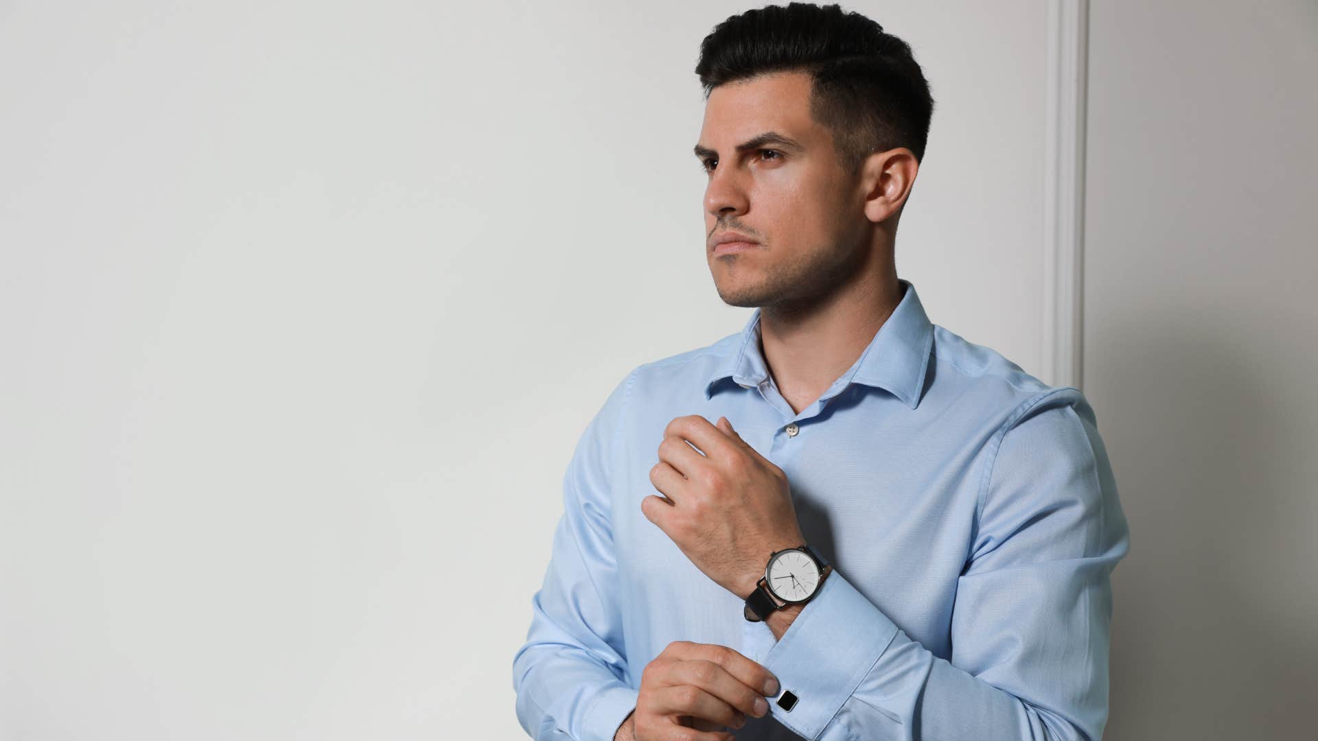 man wearing a fancy watch