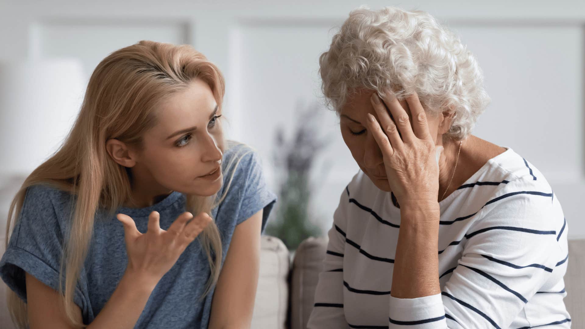 upset mother sacrificing her peace for ungrateful daughter