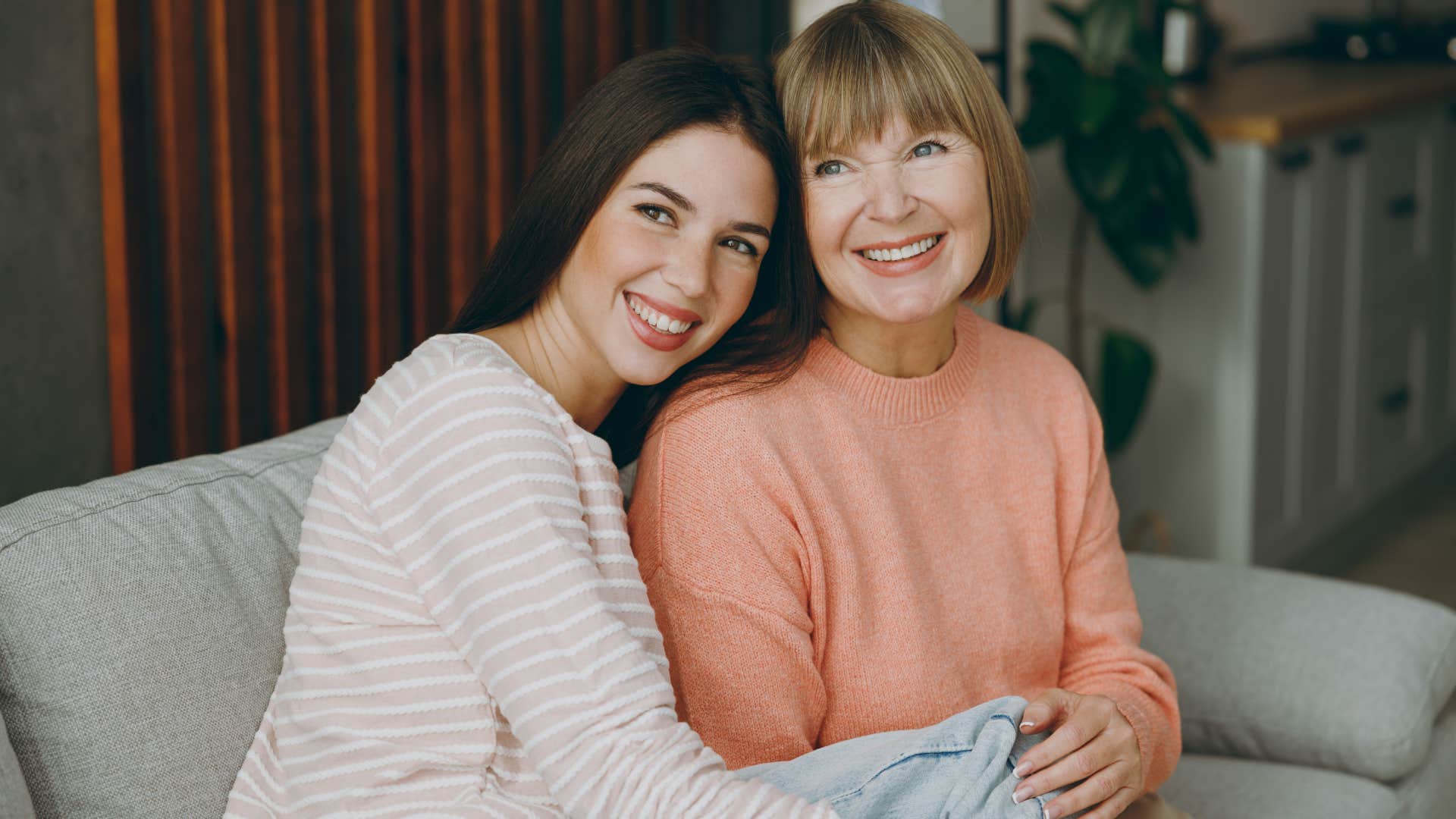 loving mom encouraging her daughter's independence